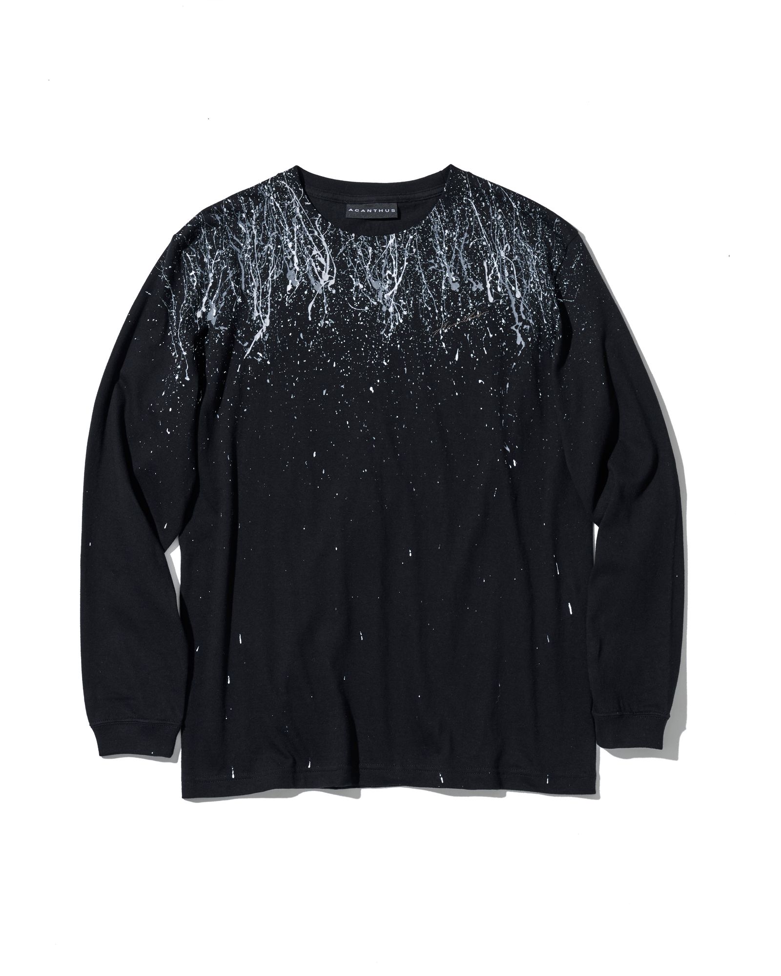 ☆先行予約☆  スプラッシュペイントロンTee / Splash paint L/S Tee / BLACK 【CT2610】