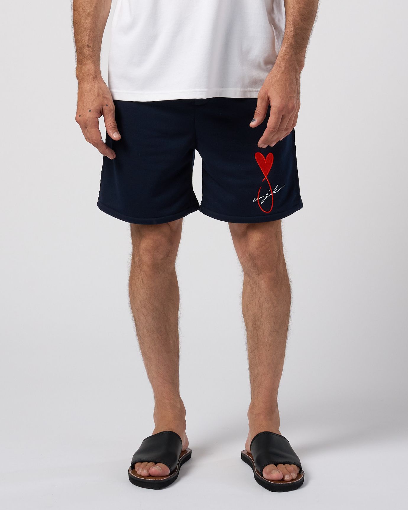 ☆先行予約☆Maison Honoré Paris× wjk  / ハートフィッシュフレンチテリーショーツ / heart fish dry french terry shorts / navy【505 hw03k】