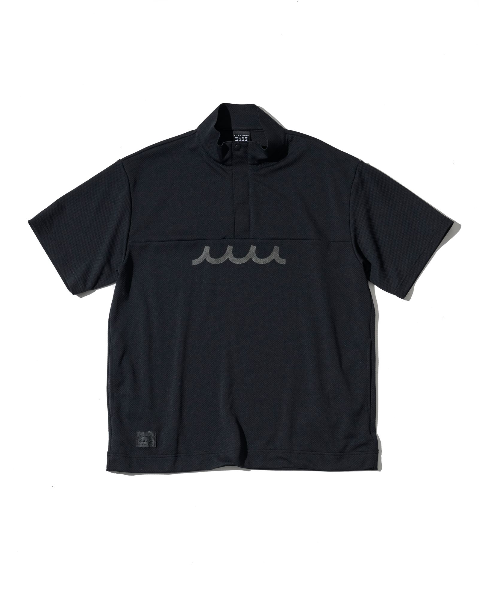 ☆先行予約☆muta MARINE × ACANTHUS  / スタンドカラーS/Sトップ /  Stand Collor S/S Top / BLACK【MA2709】