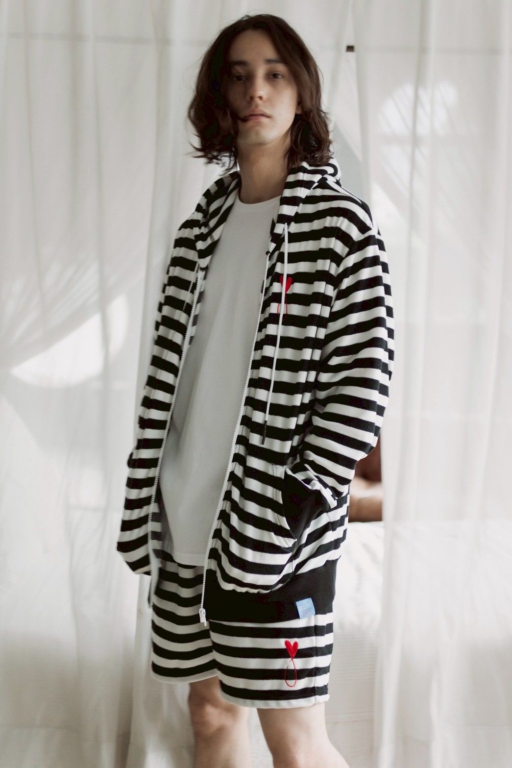 パイルジップパーカー / Pile Zip Hoodie / BORDER