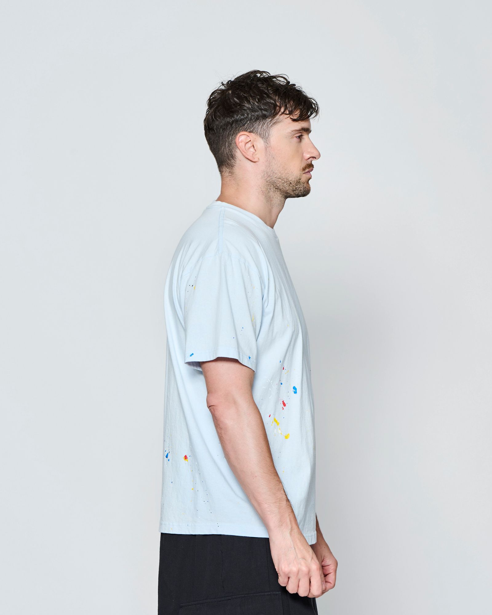 ☆先行予約☆ ヴィンテージ スプラッシュ Tシャツ  /  Vintage Wash Splash Tee / SAX【CT2702】