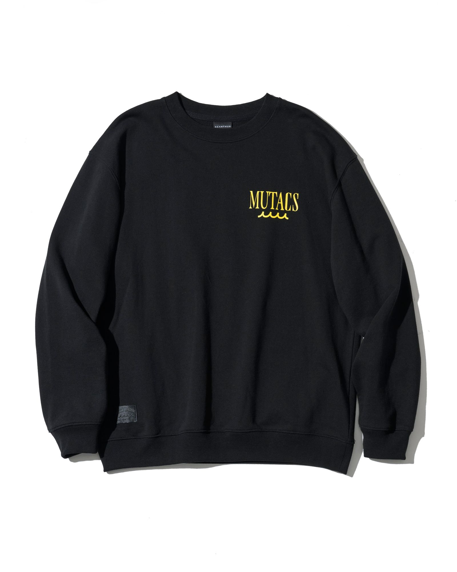 ☆先行予約☆muta MARINE × ACANTHUS  / サーフマンクルーネックスウェット / トレーナー /  Surf Man Crewneck / BLACK【MA2713】