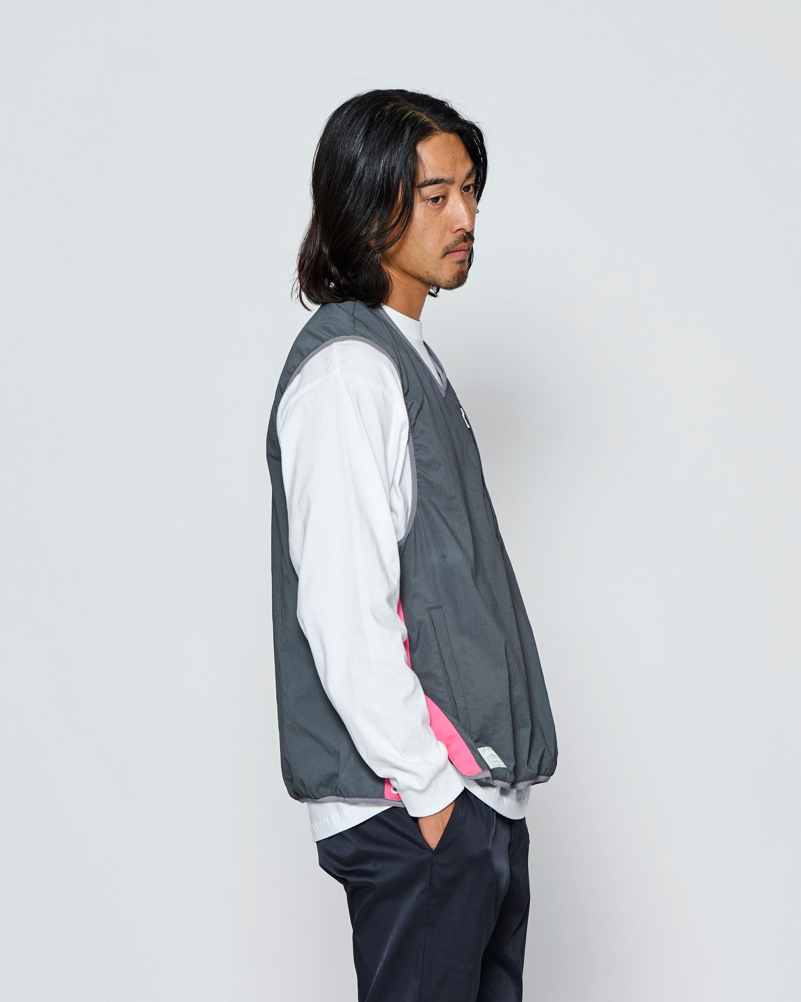 ☆先行予約☆muta MARINE × ACANTHUS  / フィールドベスト /  Field Vest / GREY【MA2722】
