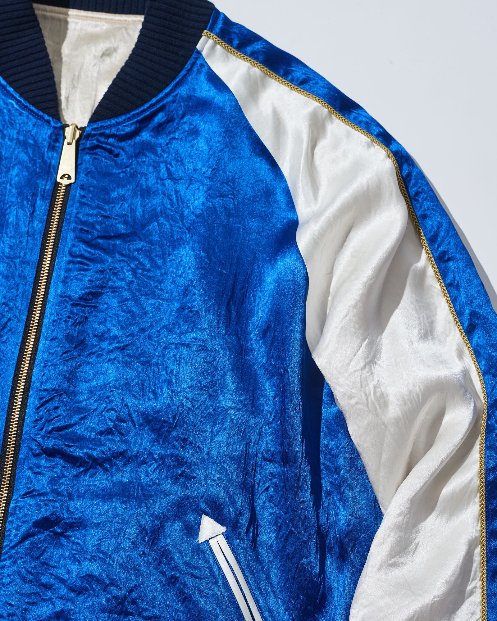☆先行予約☆muta MARINE × ACANTHUS  / リバーシブルスーベニアジャケット / Souvenir Jacket / BLUE 【MA2629】