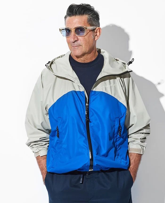 ACANTHUS / Light Shell Hooded Jacket / BEIGE x BLUE / [JK2401]