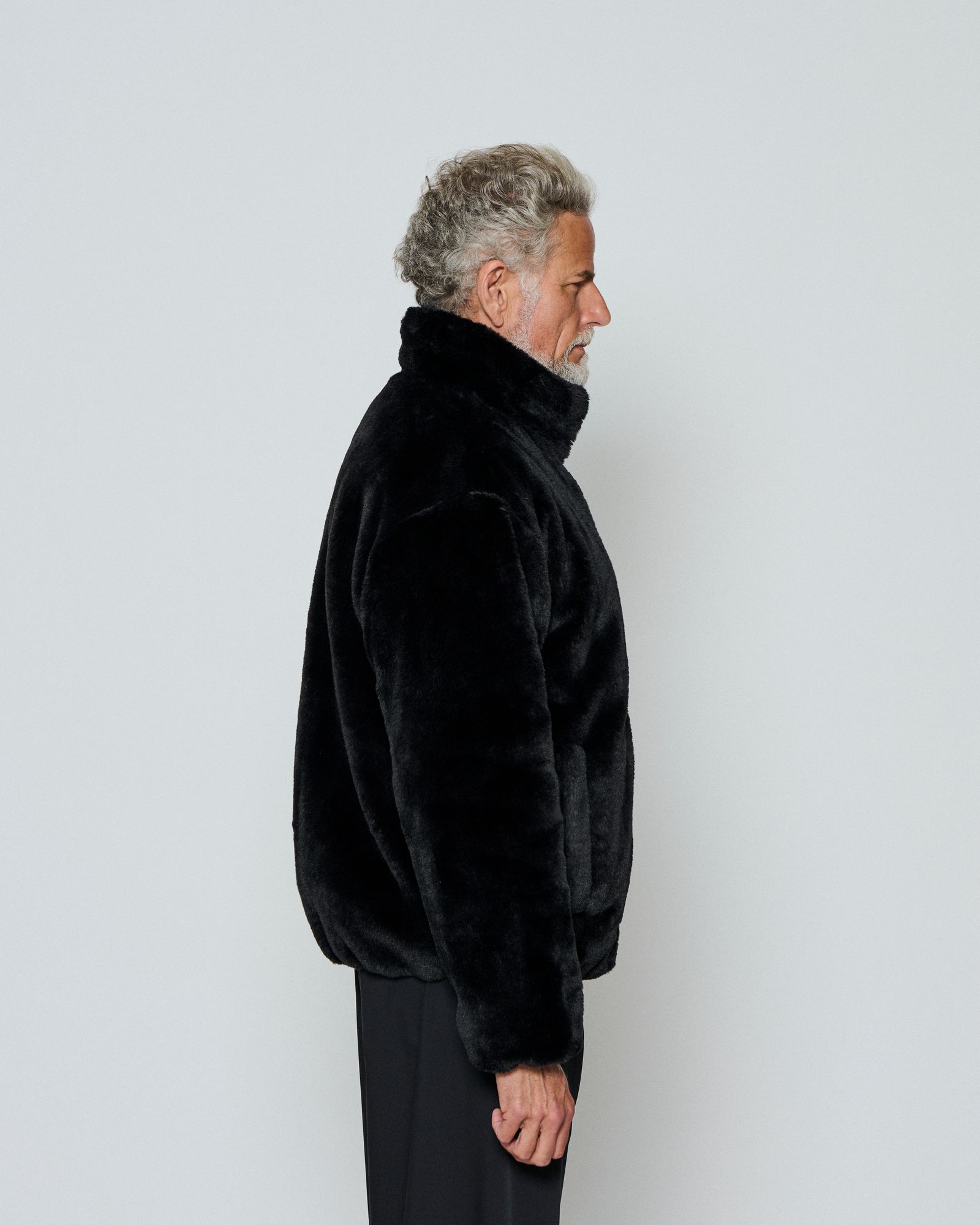 ☆先行予約☆ フェイクファーボンバージャケット / Faux Fur Bomber Jacket  / BLACK 【JK2503】