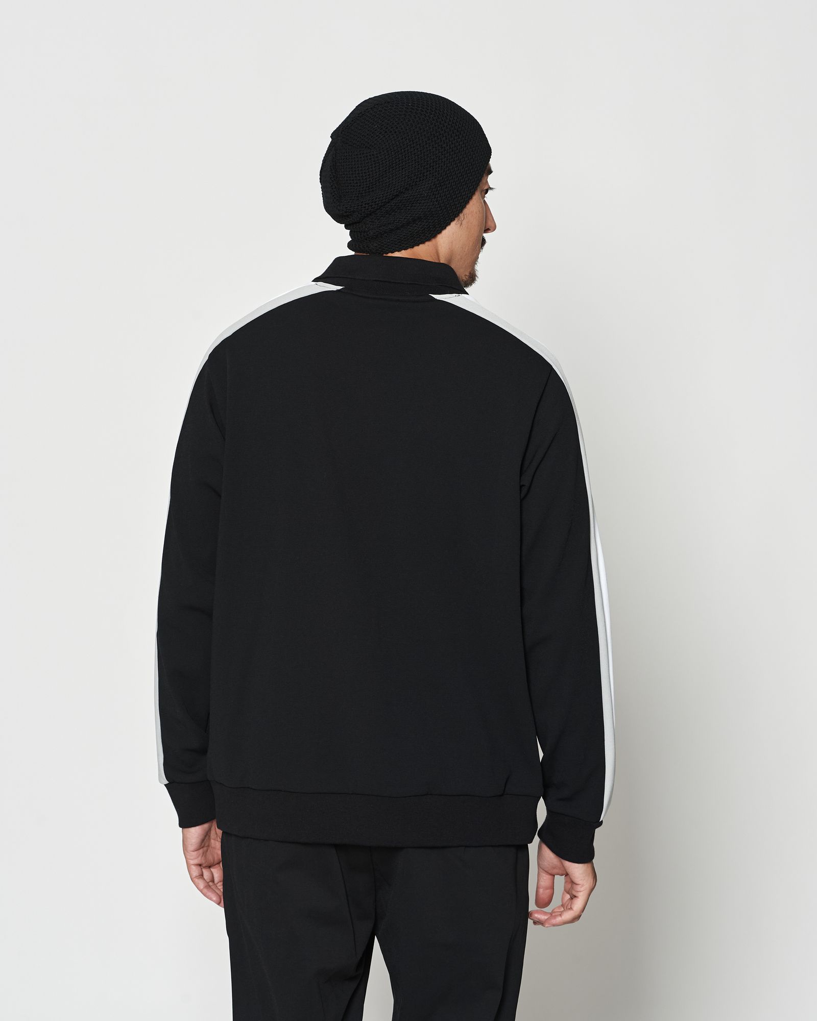 ☆先行予約☆muta MARINE × ACANTHUS  / ポロクルーネックスウェット / Polo Crewneck / BLACK 【MA2607】