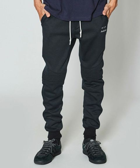 muta(ムータ) - ACANTHUS x muta MARINE / Double-knit Biker Pant / イージーバイカーパンツ / BLACK / MA2428