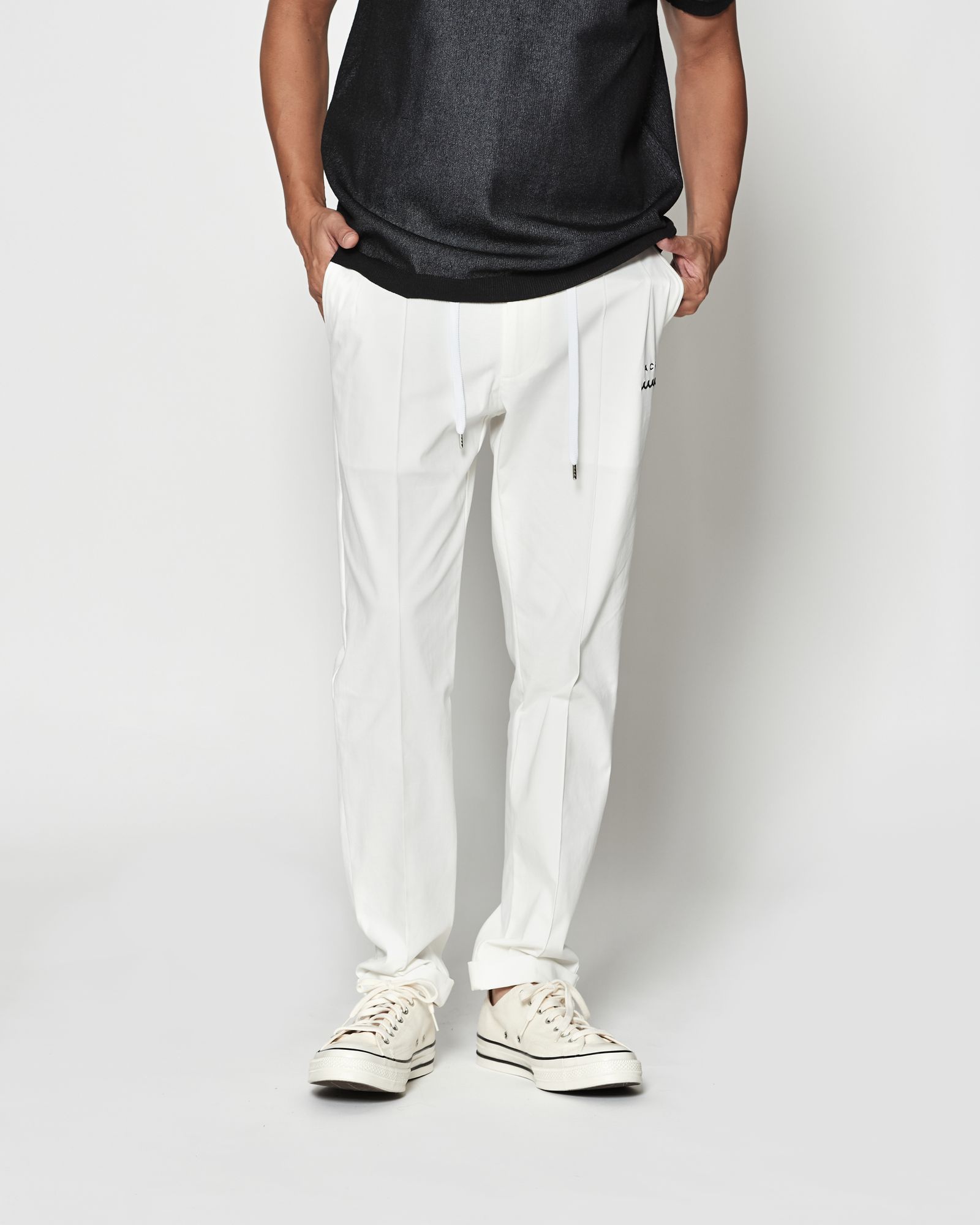 ☆先行予約☆muta MARINE × ACANTHUS / イージータイトスラックス / Easy Tight Slacks / WHITE 【MA2631】