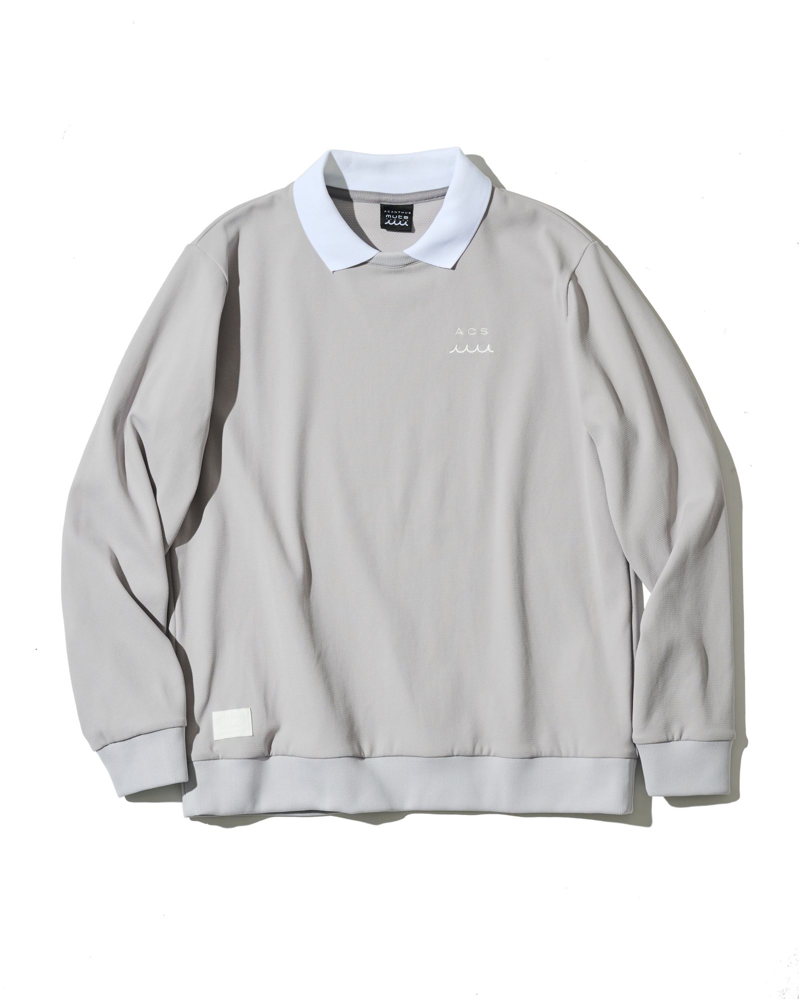 ☆先行予約☆muta MARINE × ACANTHUS  / ポロクルーネックスウェット /  Polo Crewneck / GREY【MA2710】