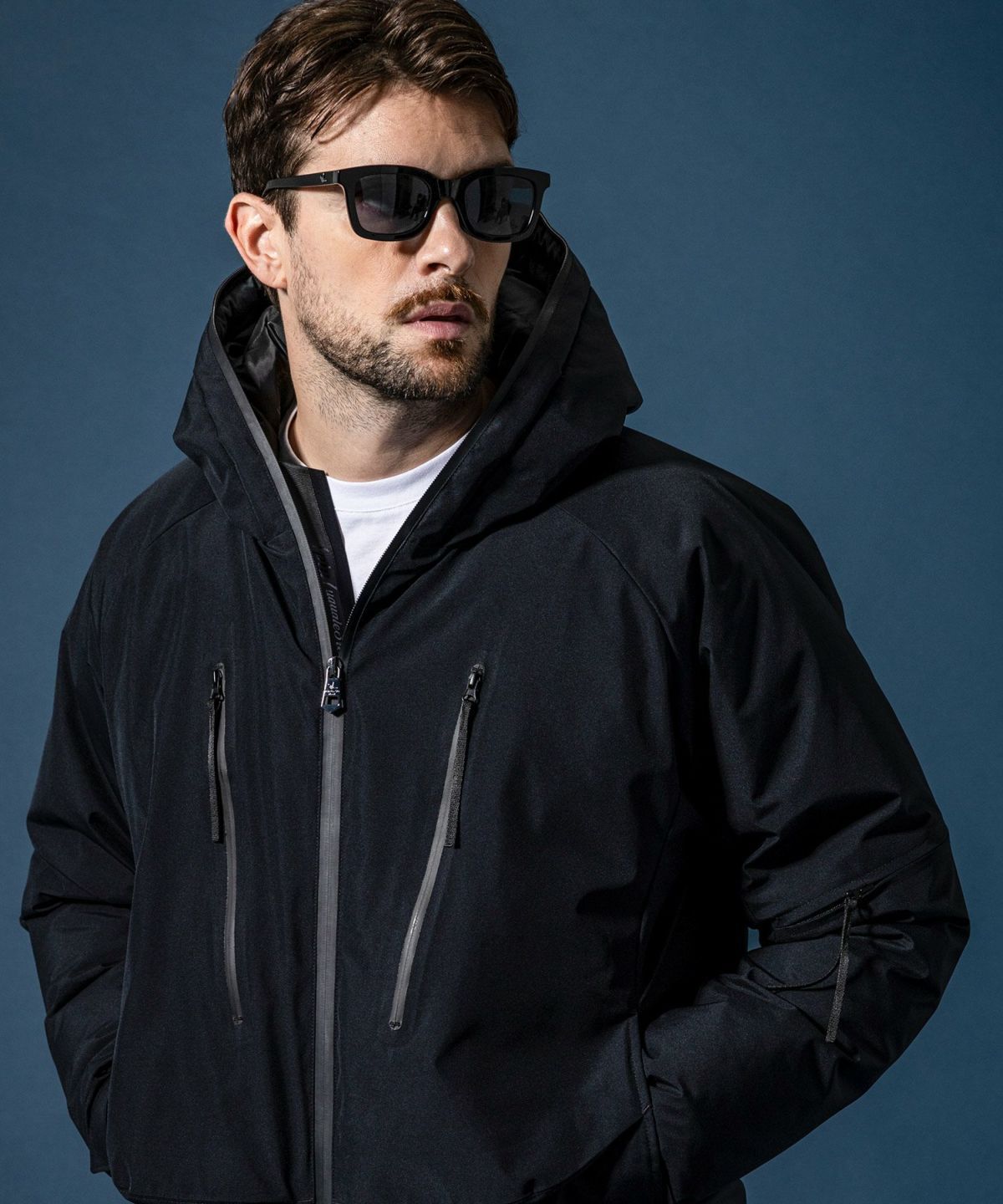+phenix / ダウンパーカー WINDSTOPPER プロダクト by GORE-TEX LABS /ウィンドストッパー/ゴアテックス / ブラック 【USO-25133】