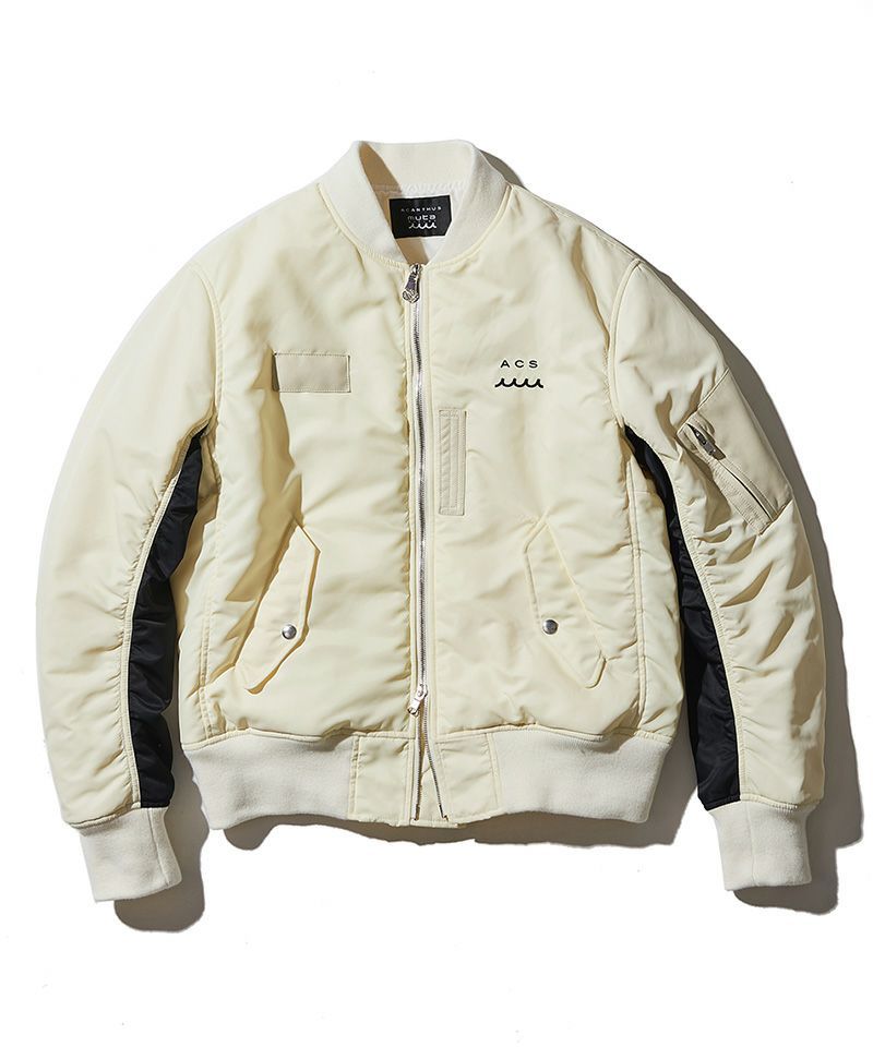 ACANTHUS - ACANTHUS x muta MARINE / muta MA-1 / MA-1ジャケット / WHITE / MA2427  | femt