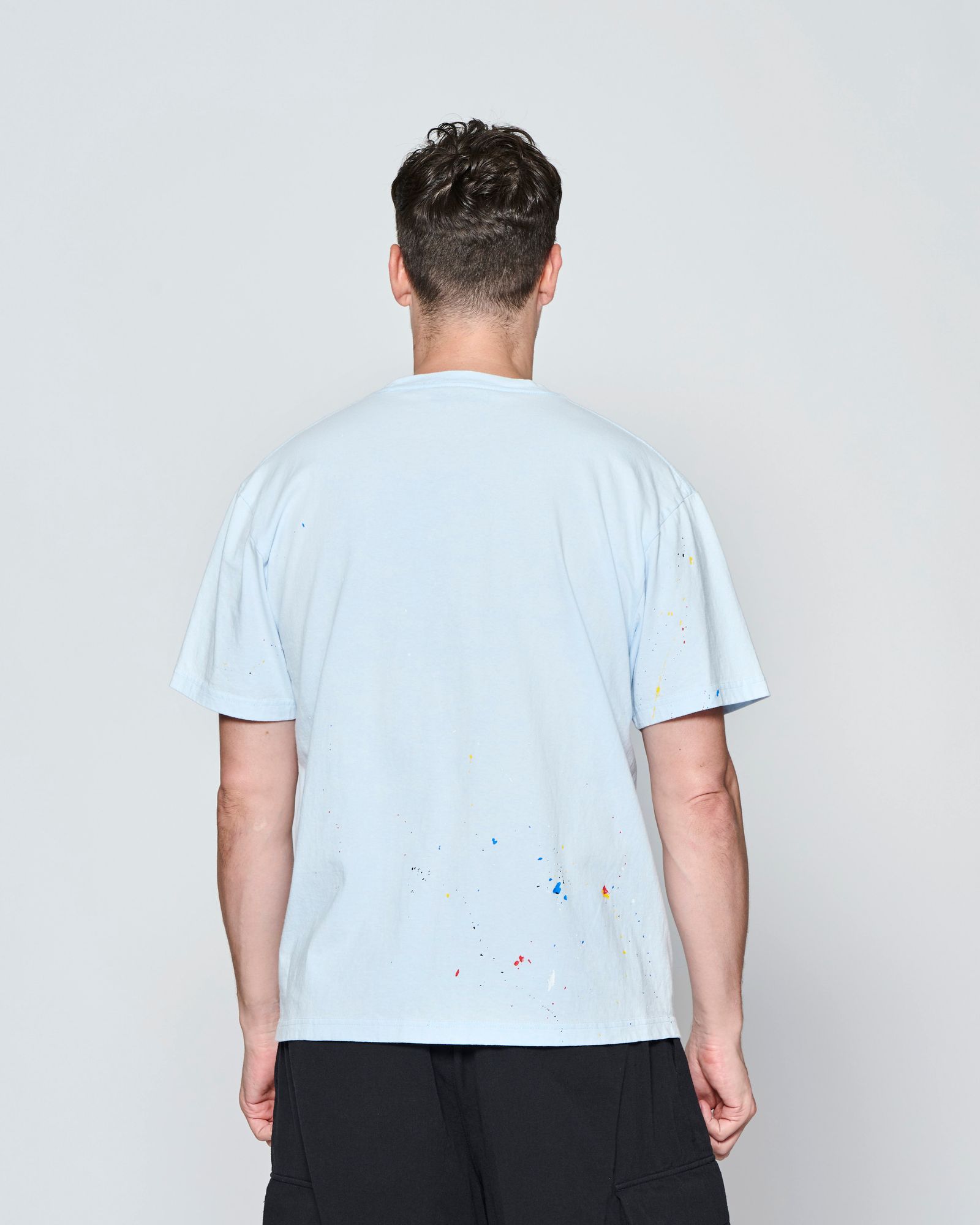 ☆先行予約☆ ヴィンテージ スプラッシュ Tシャツ  /  Vintage Wash Splash Tee / SAX【CT2702】