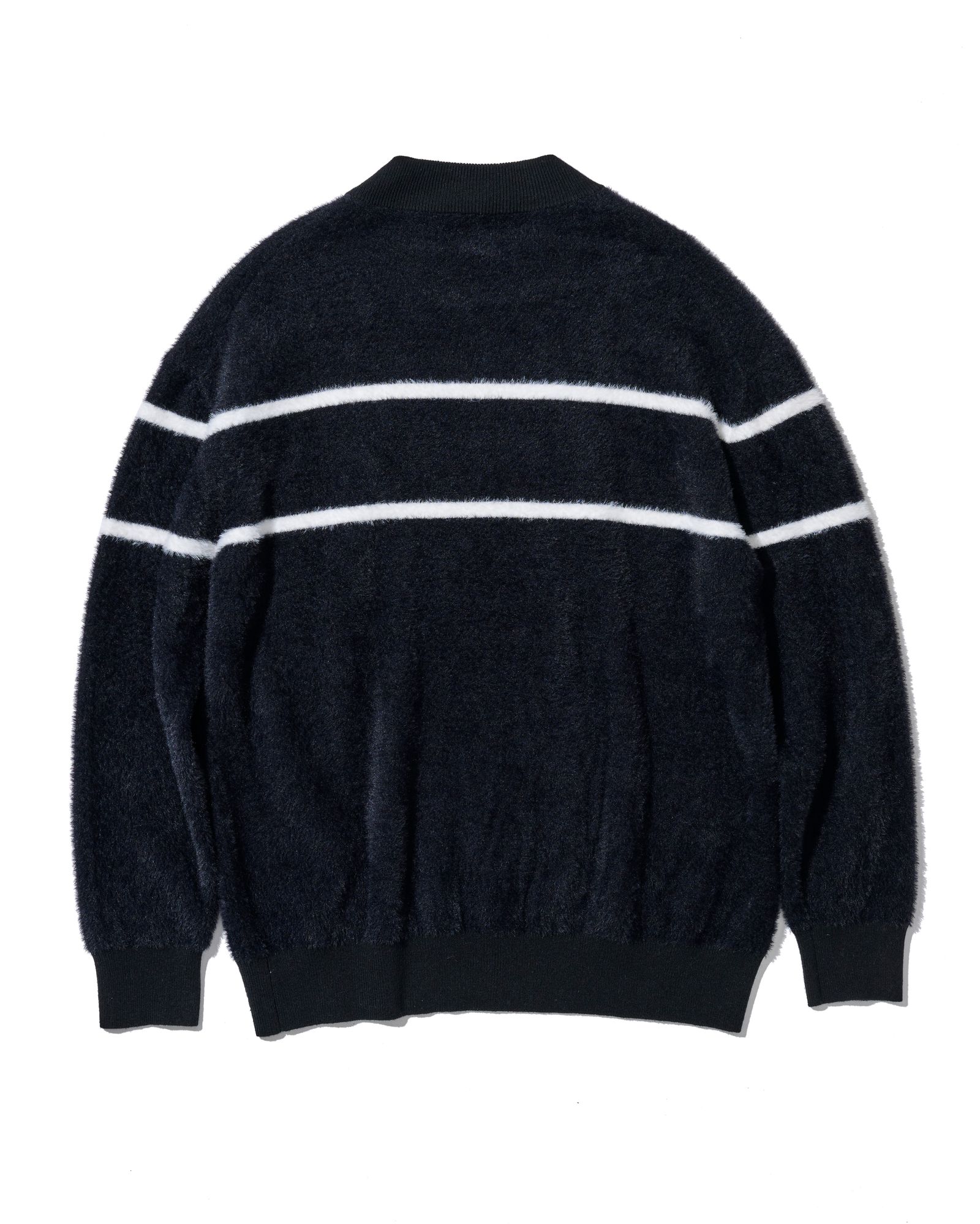 ☆先行予約☆ muta MARINE × ACANTHUS / ファーモックネックニット / Fur Mock Neck Knit / BLACK 【MA2669】