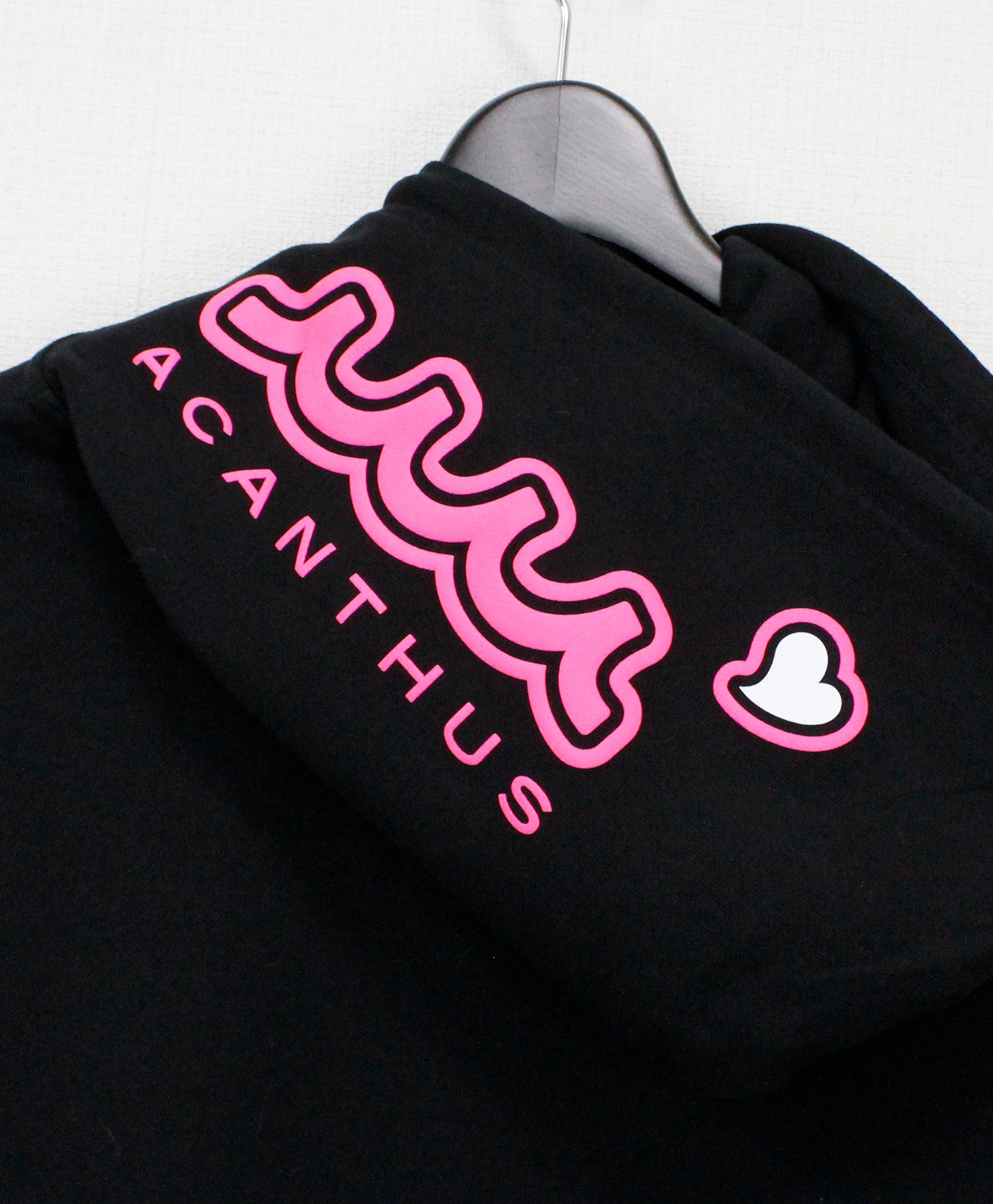 mutaMARINE x ACANTHUS / muta sweet Logo Zip-Up hoodie / ジップパーカー / BLACK【MA2670】