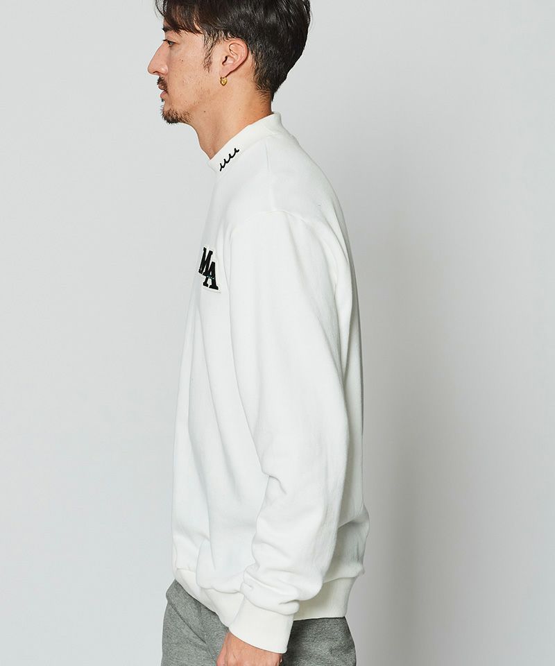 ACANTHUS x muta MARINE / muta Mockneck Sweatshirt / スウェット / WHITE / MA2430