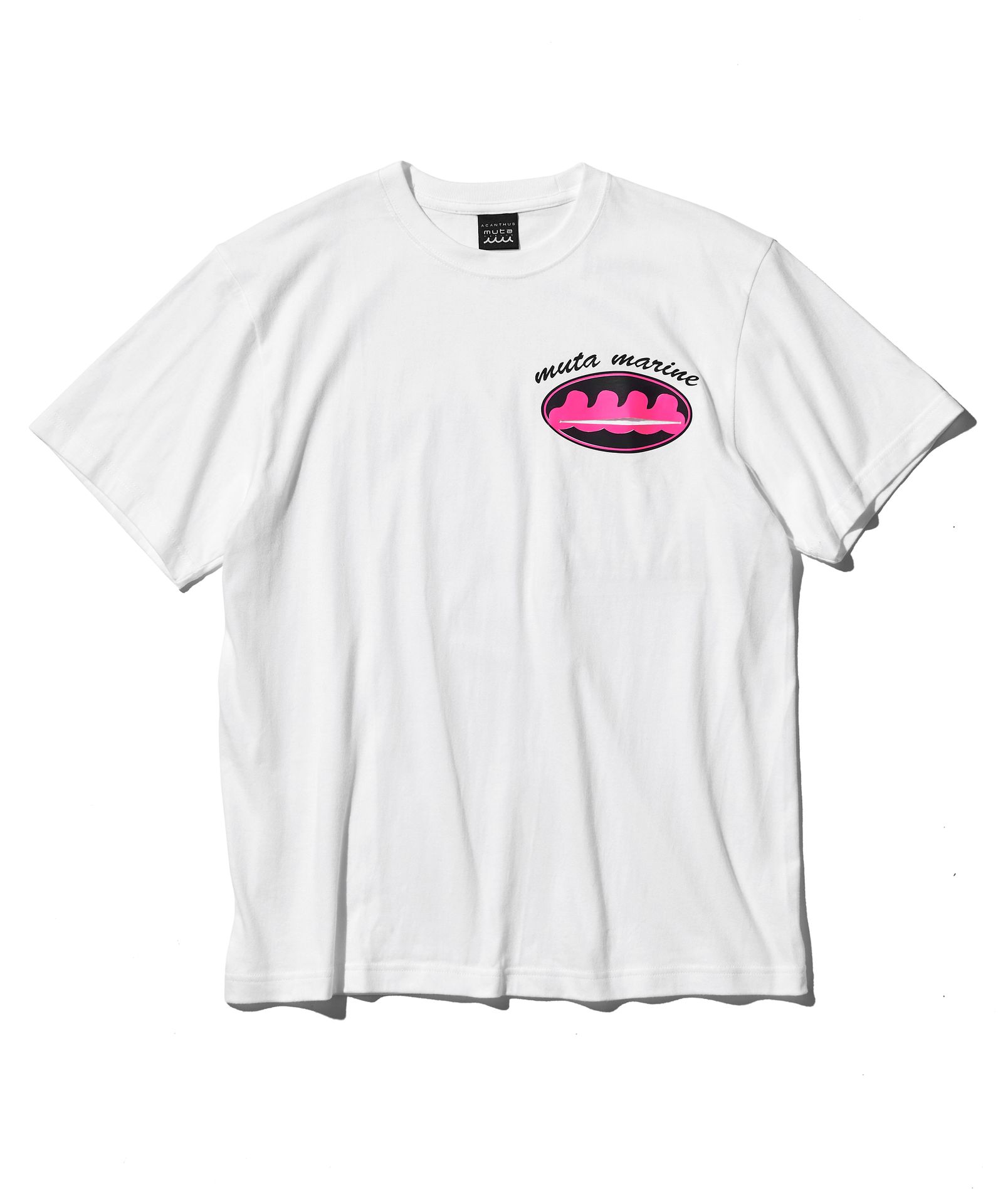 ACANTHUS × muta MARINE / muta Circle Logo Trimming Pocket Tee / トリミングポケットTシャツ / WHITE 【MA2516】