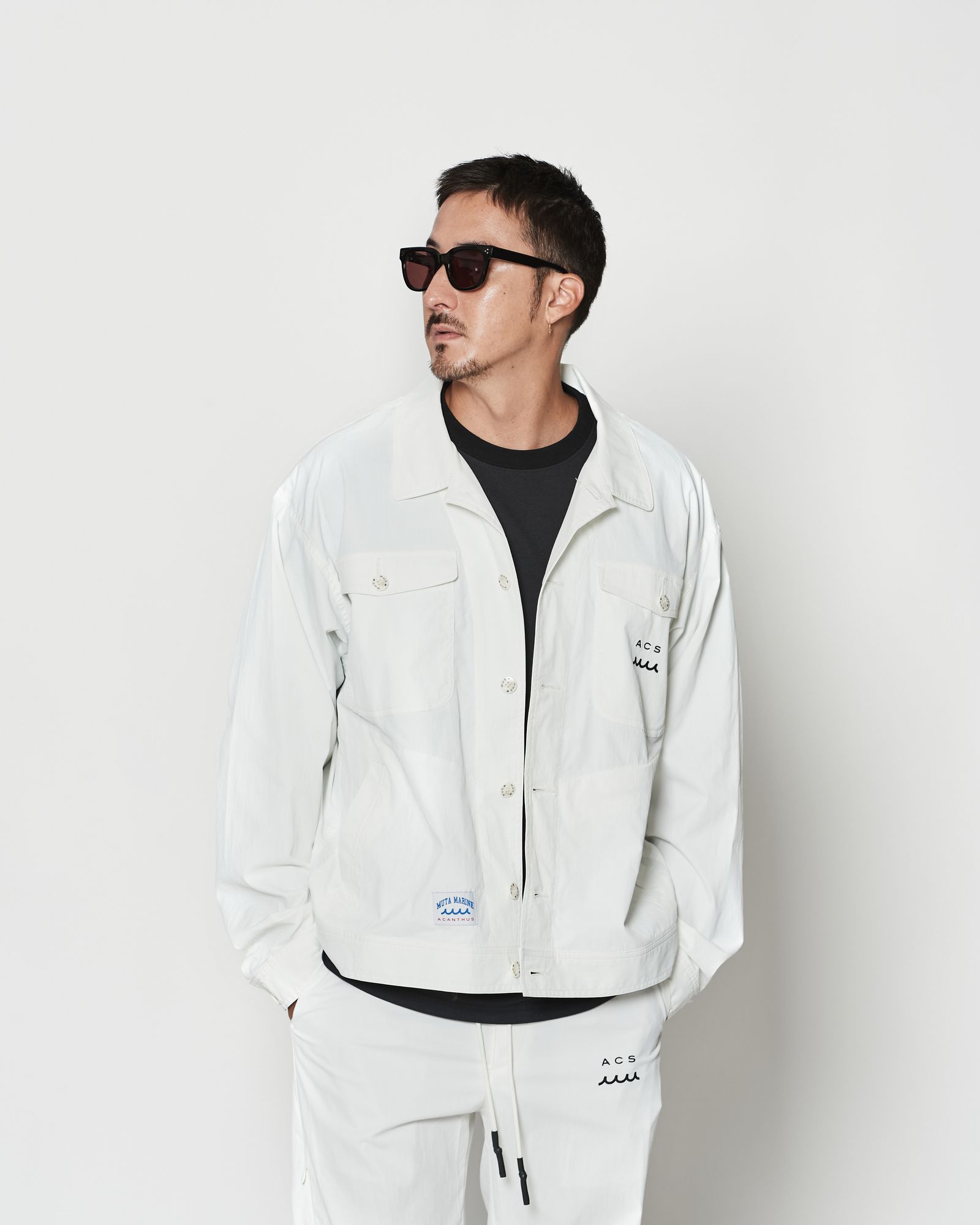 ☆先行予約☆muta MARINE × ACANTHUS  / トラッカージャケット / Trucker Jacket / WHITE【MA2601】