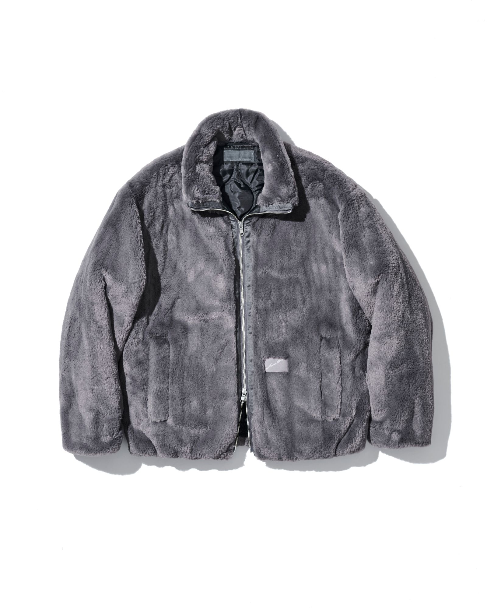 ☆先行予約☆ フェイクファーボンバージャケット / Faux Fur Bomber Jacket  / CHARCOAL【JK2503】