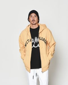 ☆先行予約☆muta MARINE × ACANTHUS  / アーチロゴ スウェットジップフーディー / パーカー / Arc Logo Zip Up Hooded Sweatshirt / YELLOW【MA2610】
