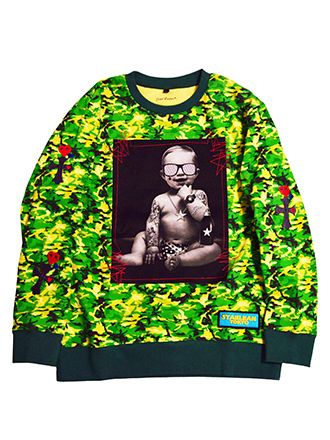 スウェット 3D CROSS HEART BABY SWEAT CAMO
