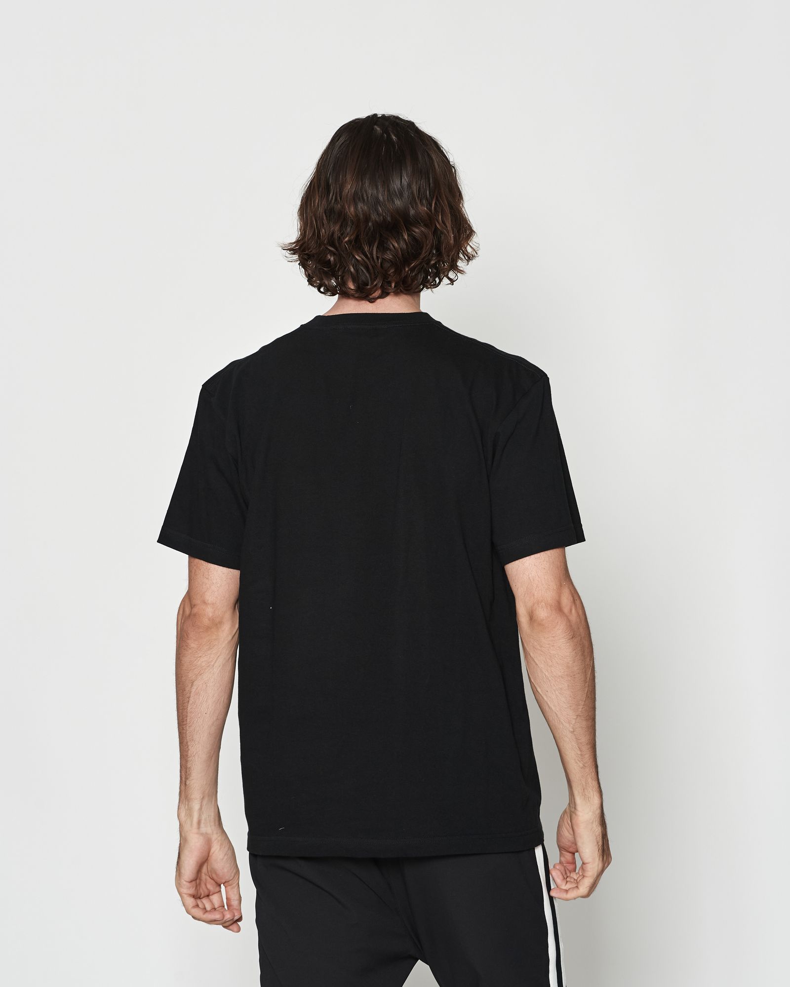 ☆先行予約☆muta MARINE × ACANTHUS  / メッシュトリミングポケットTシャツ  /  Mesh Trimming Pocket Tee / BLACK BLACK【MA2615】