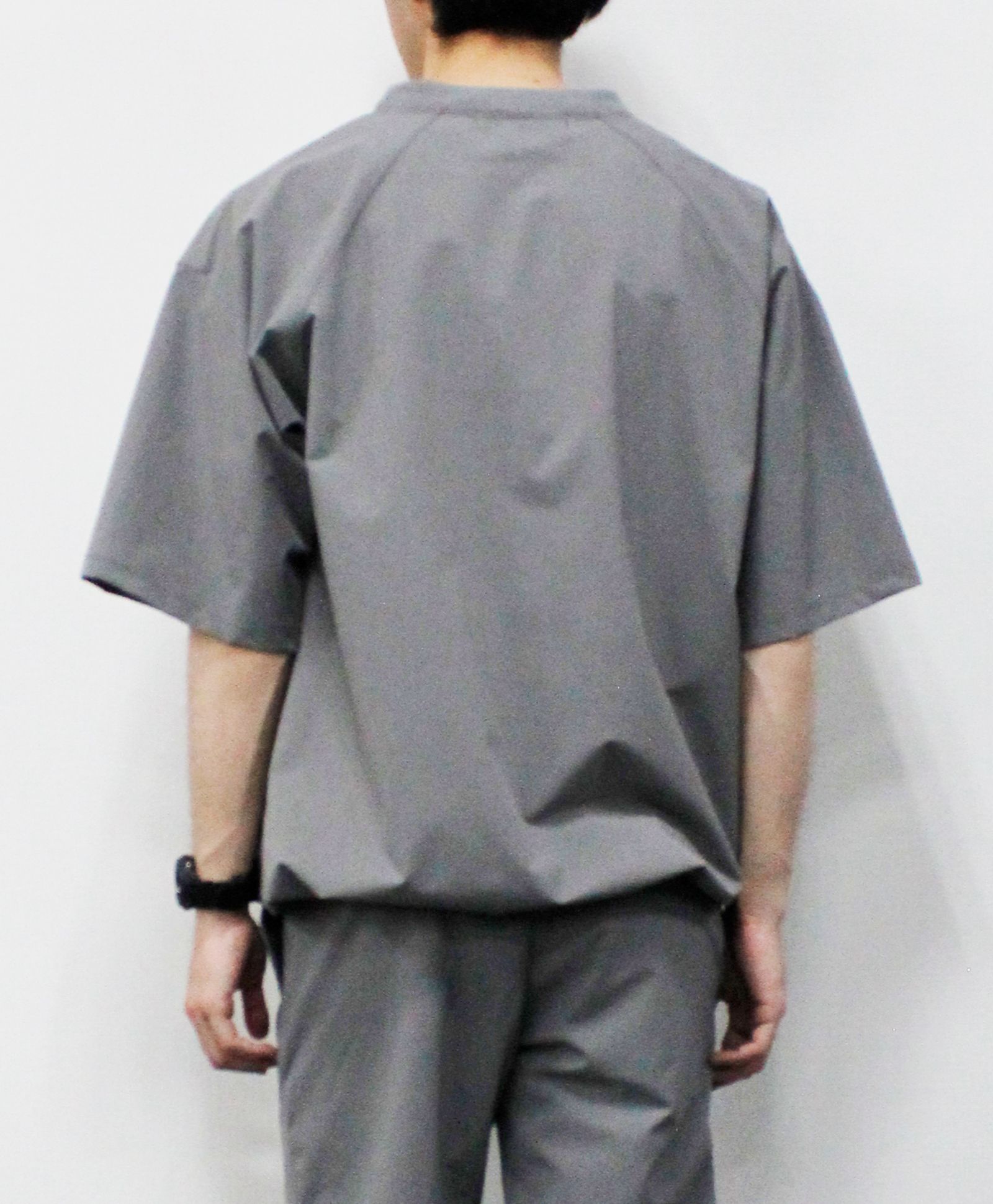 ナイロン4WAYクロス スピンドル入りバルーンTシャツ  / グレー [76008]