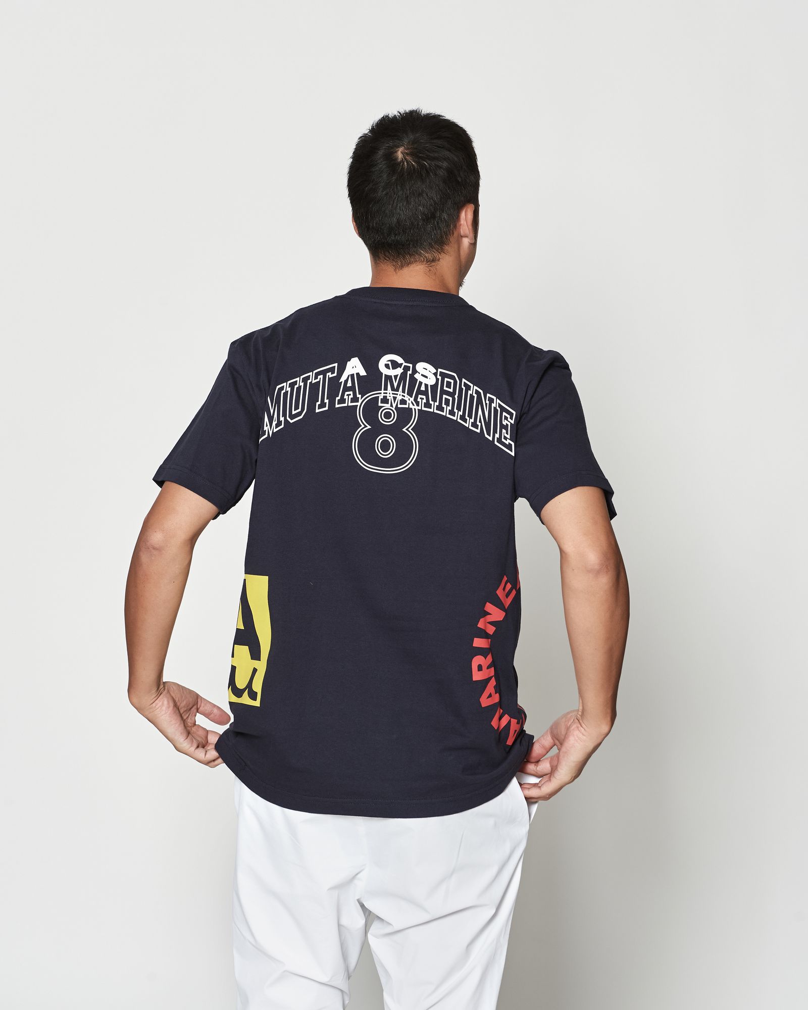 ☆先行予約☆muta MARINE × ACANTHUS  / テストプリントTシャツ  /  Test Print Tee / NAVY【MA2612】