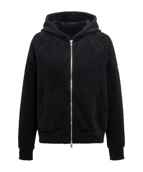 レディース / BIANCA ビアンカ /  パイルジップパーカー  / ブラック [LCKZ0471063588]