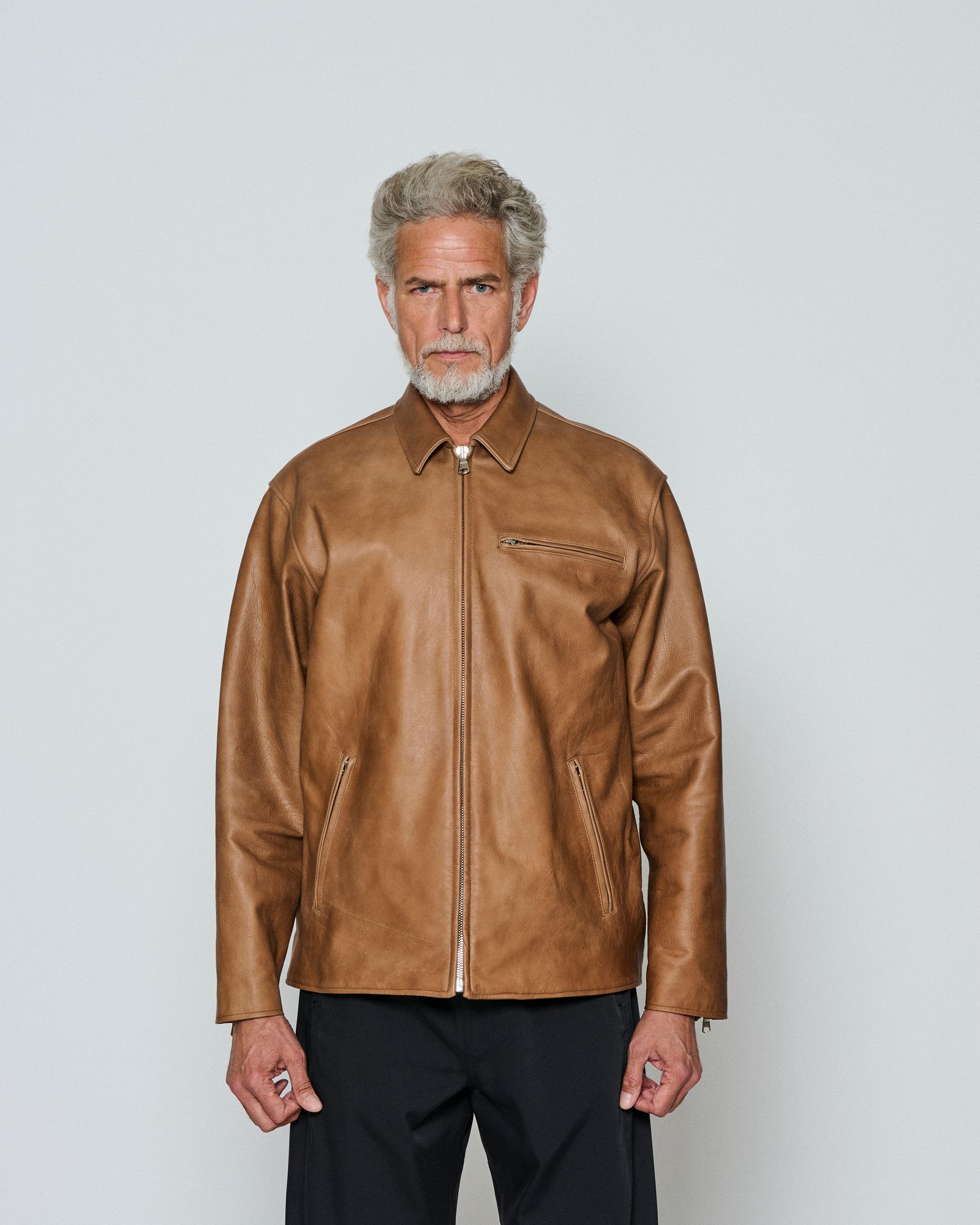 ☆先行予約販売☆  レザーカラーライダースジャケット / Leather Collor Riders Jacket  / CAMEL 【L2602】