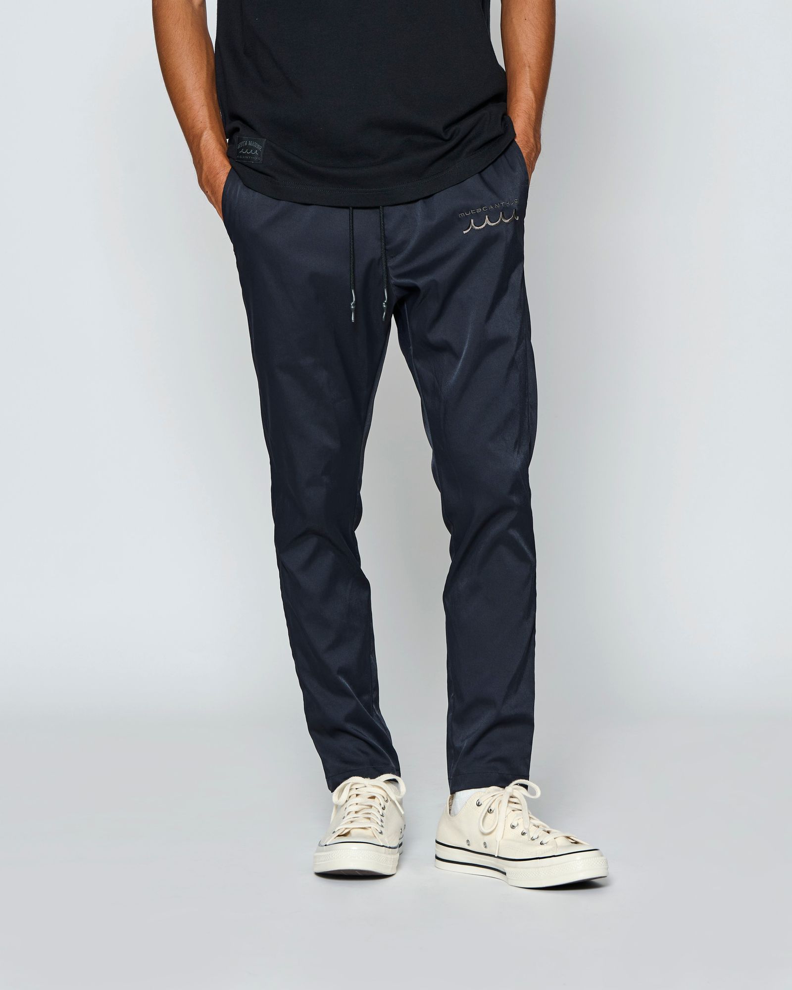 ☆先行予約☆muta MARINE × ACANTHUS  / イージータイトパンツ /  Easy Tight Pants / BLACK【MA2703】