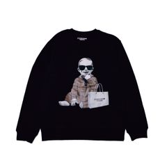 スウェット / SWALLOW BABY SWEAT / BLACK  [SLSW085]