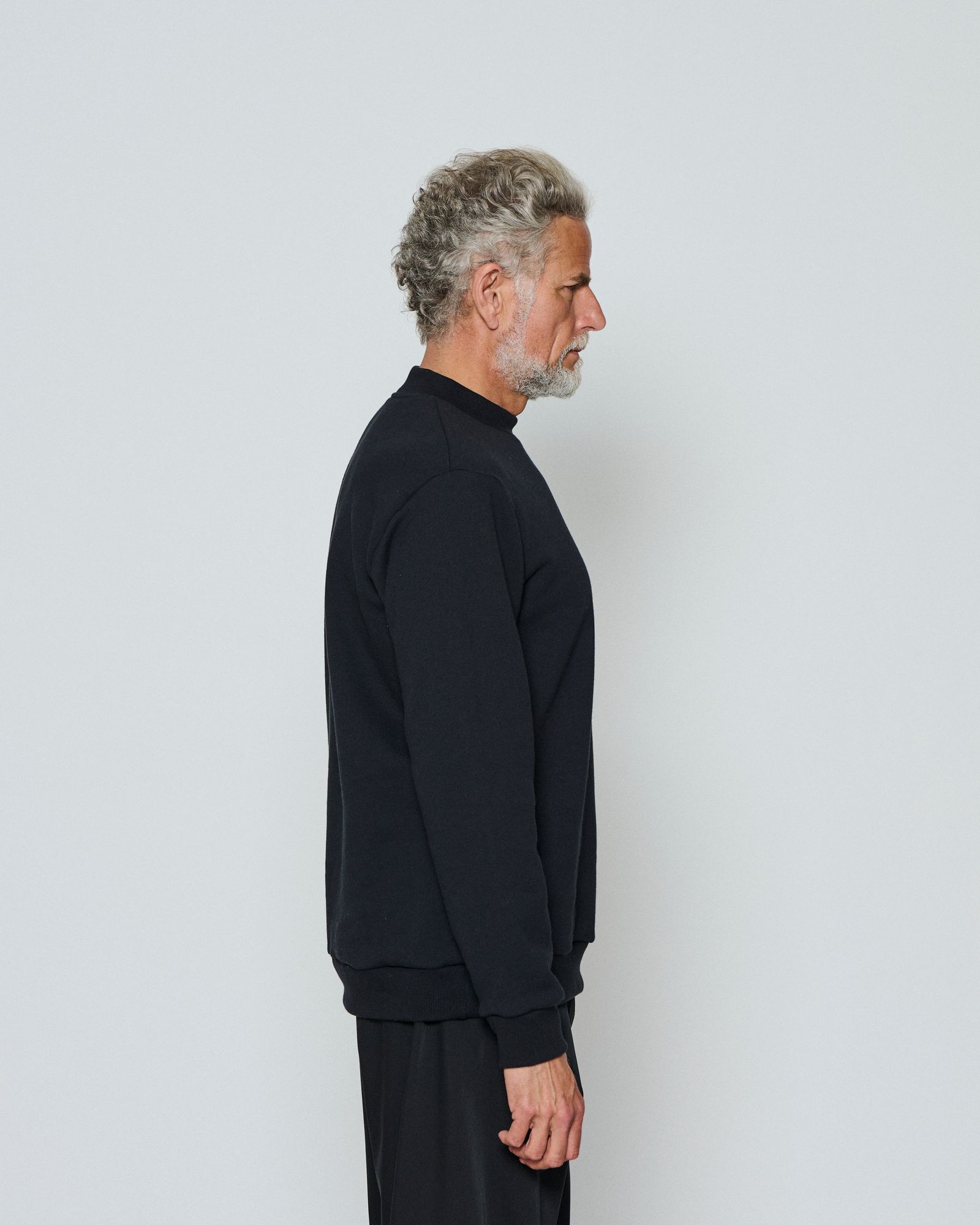 ☆先行予約☆  モックネックスウェット / Mockneck Sweatshirts / BLACK【HJ2603】