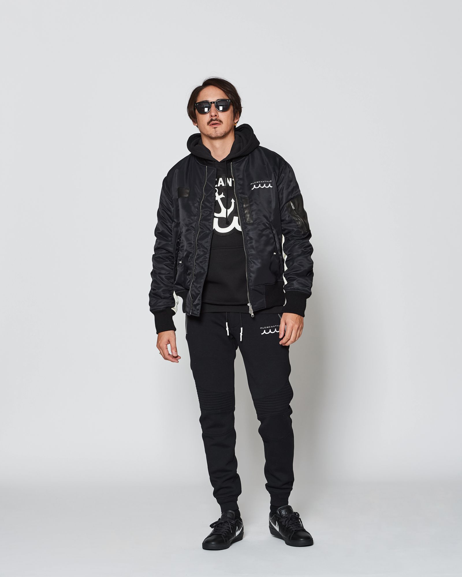 ☆先行予約販売2025年9月下旬～10月下旬頃入荷予定☆ ACANTHUS × muta MARINE / muta Nylon MA-1 / MA-1 / BLACK 【MA2531】