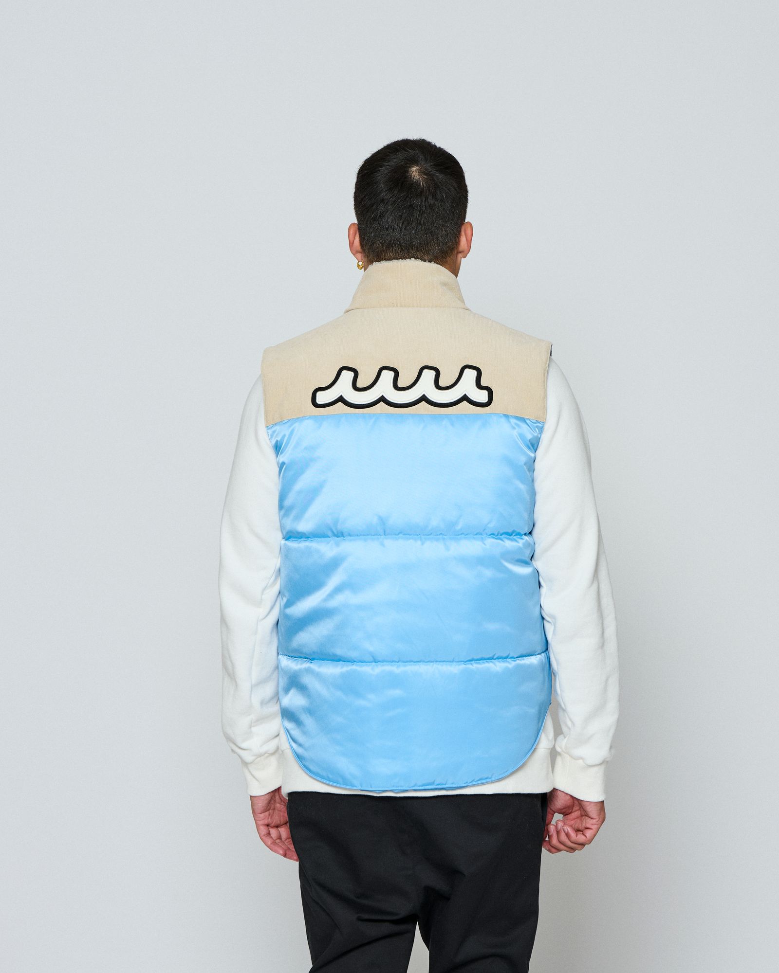 ☆先行予約☆ muta MARINE × ACANTHUS / シンサレートマウンテンベスト / Thinsulate Mountain Vest / BLUE 【MA2667】
