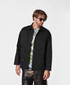 Military Shirt Jacket / ミリタリーシャツジャケット / BLACK【JK2501】