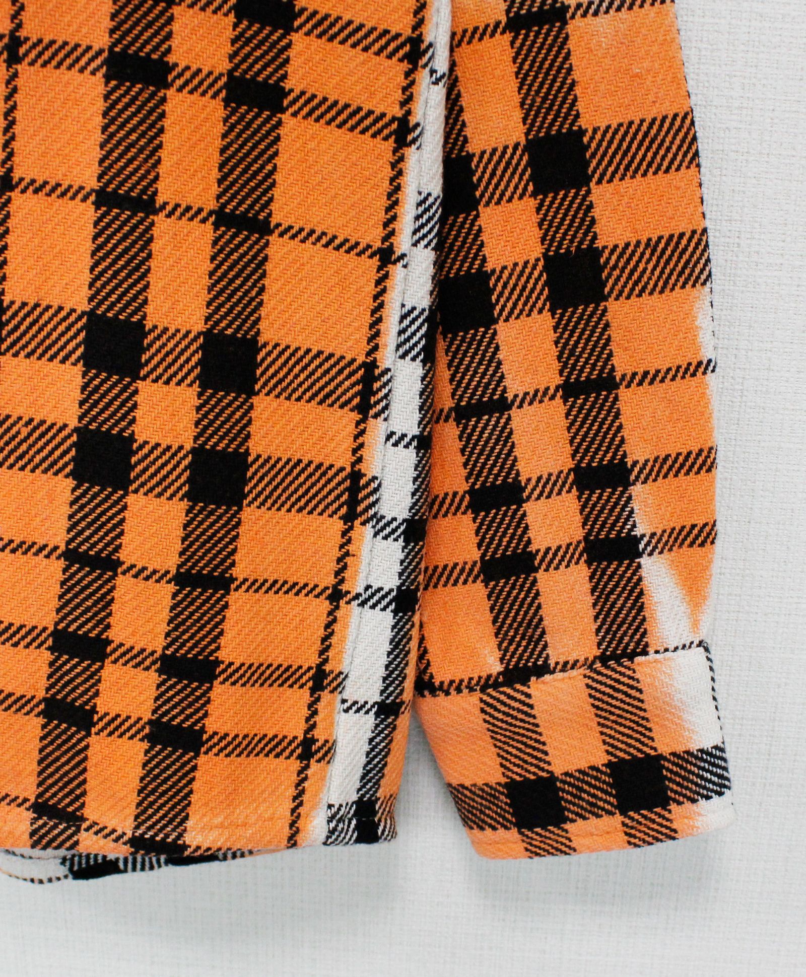 チェックシャツジャケット / LOGO SHIRT JACKET MARMORIZED / ORANGE 【JRX 601】