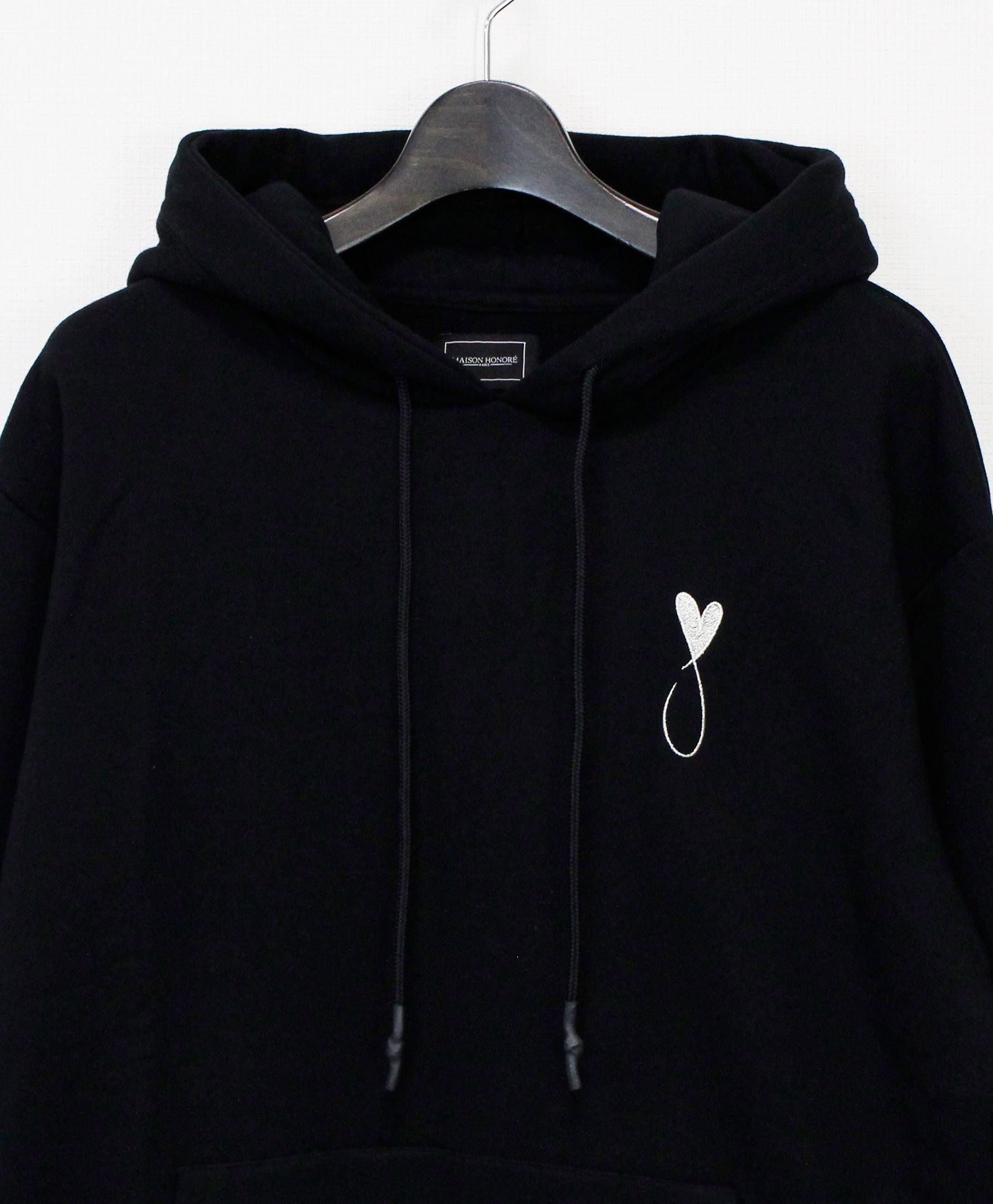 プルオーバーパーカー / Tiphanie Hoodie / Black x Silver