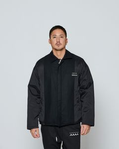 ☆先行予約☆ muta MARINE × ACANTHUS / コーチジャケット / Split Coach Jacket / BLACK 【MA2651】