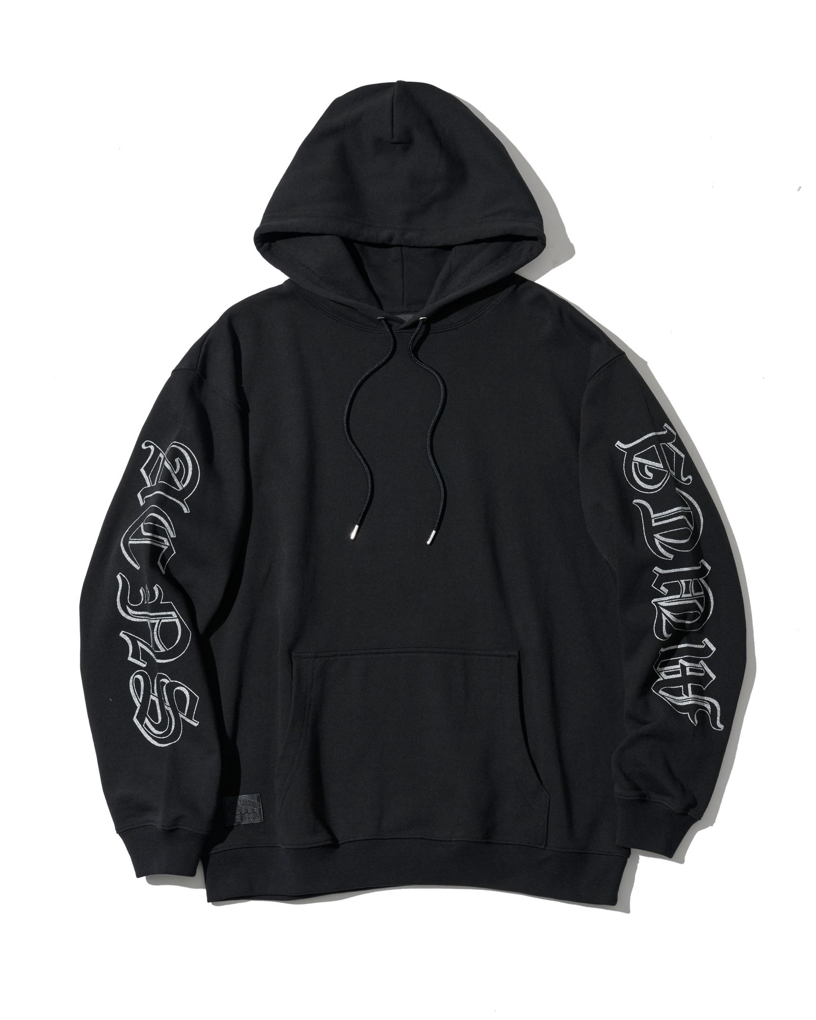☆先行予約☆muta MARINE × ACANTHUS  / スリーブプリントスウェットフーディー / プルオーバーパーカー /  Sleeve Print Hooded Sweatshirt / BLACK【MA2711】