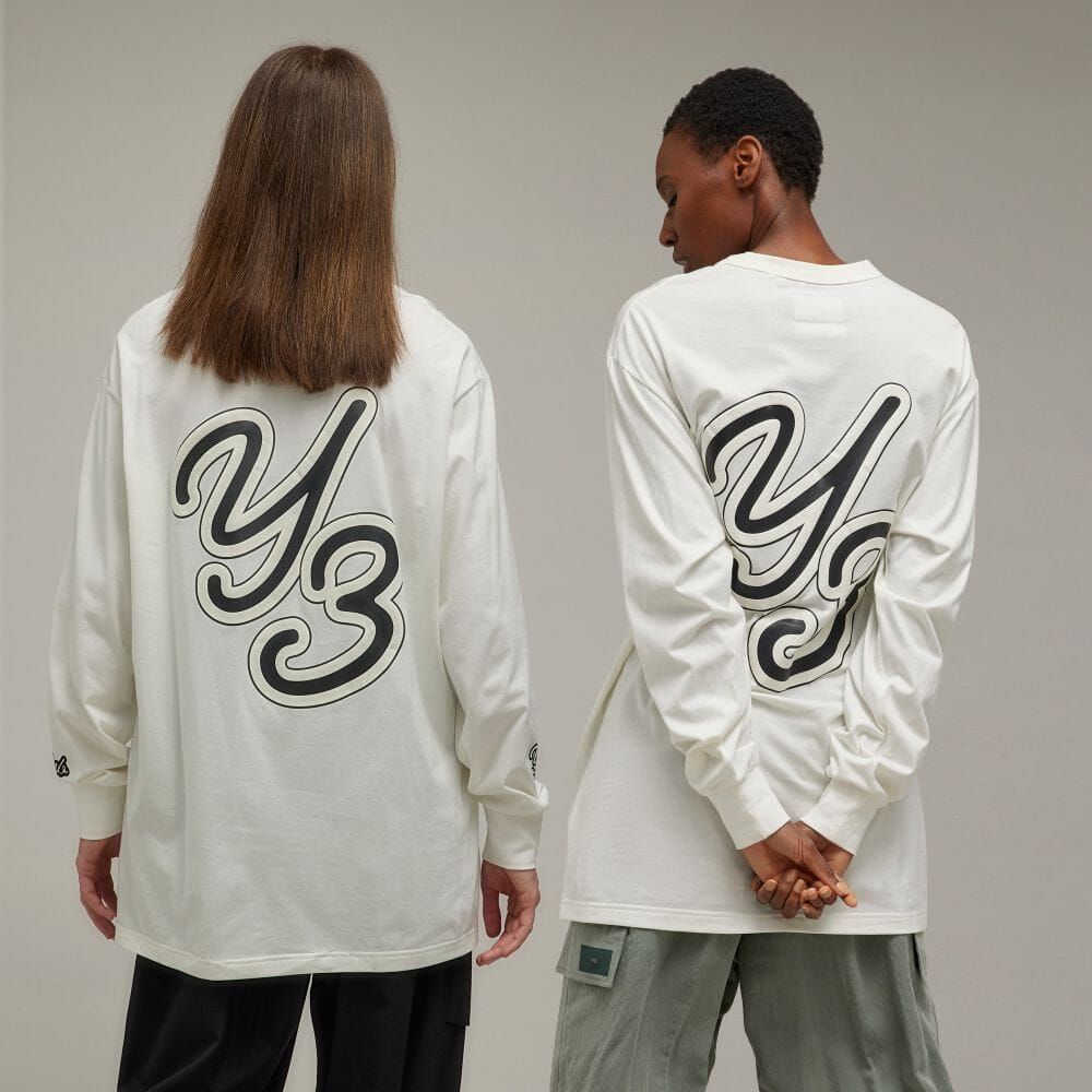 Y-3 - グラフィックTシャツ / Y-3 GRAPHIC LONG SLEEVE TEE / OFF