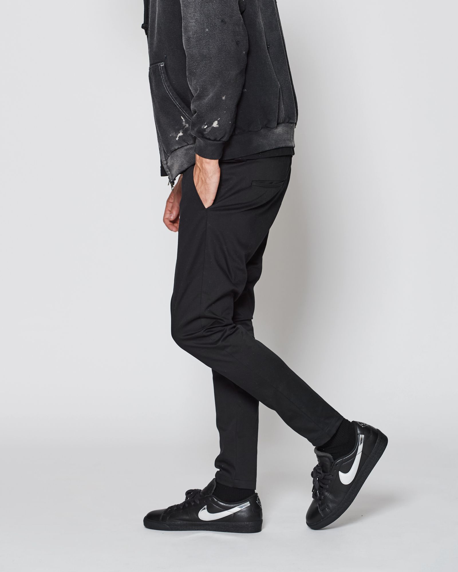 ACANTHUS / Easy Tight Pants / イージータイトパンツ / BLACK 【PT2504】