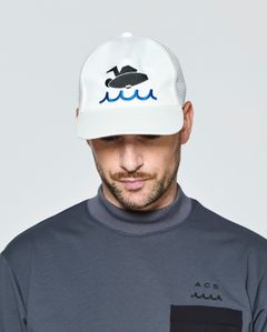 ☆先行予約☆muta MARINE × ACANTHUS  / サーフマンメッシュキャップ /  Surf Man Mesh Cap / WHITE【MA2720】