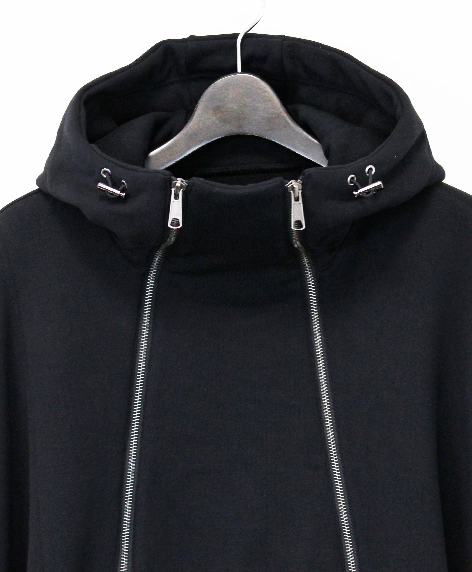 Ground Y - HEAVY LINING DOUBLE ZIPPER HOODIE / BLACK [GJ-T04-032-3