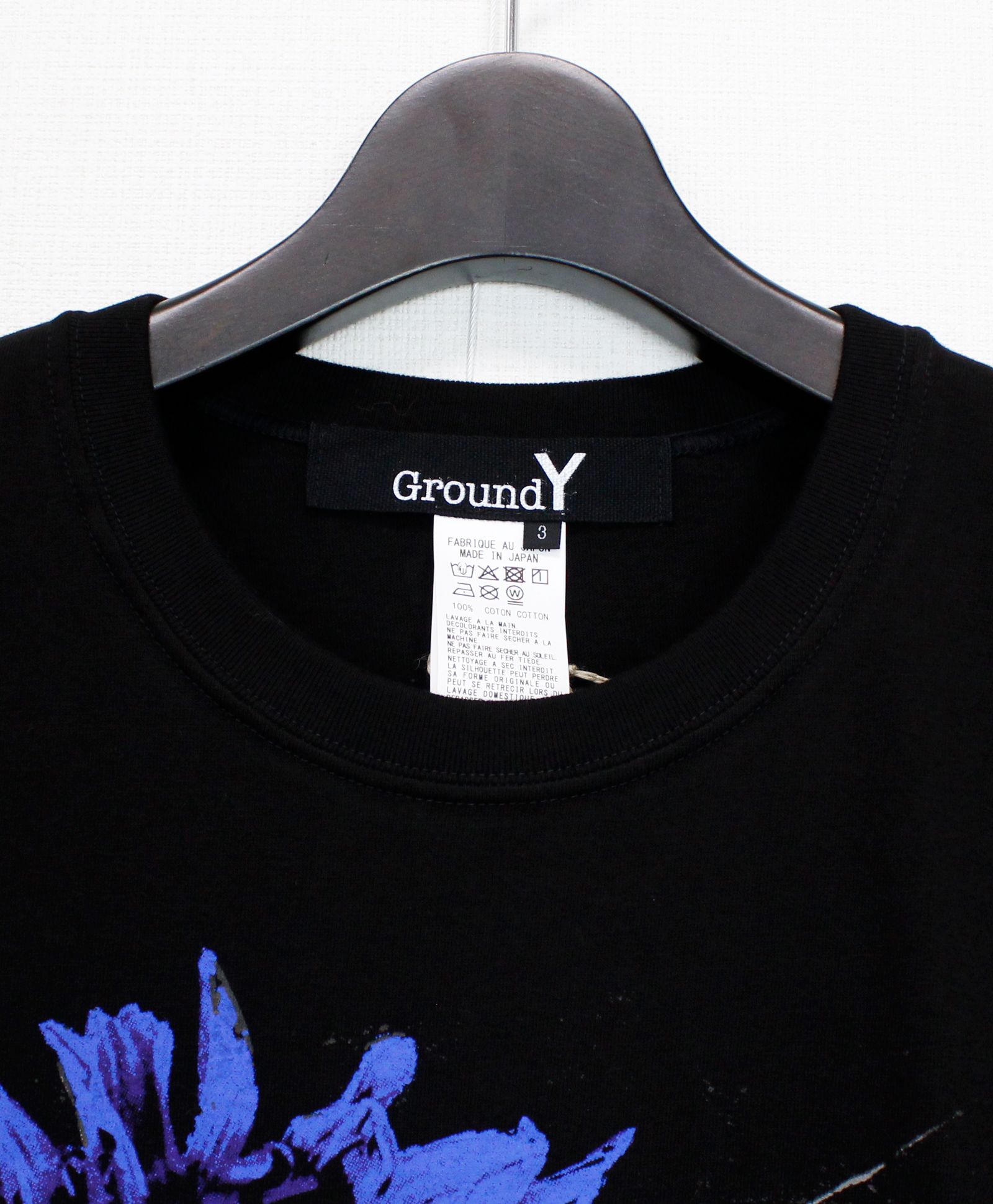 Ground Y - 20/COTTON JERSEY FLOWER&SPIDER GRAPHIC T-SHIRT