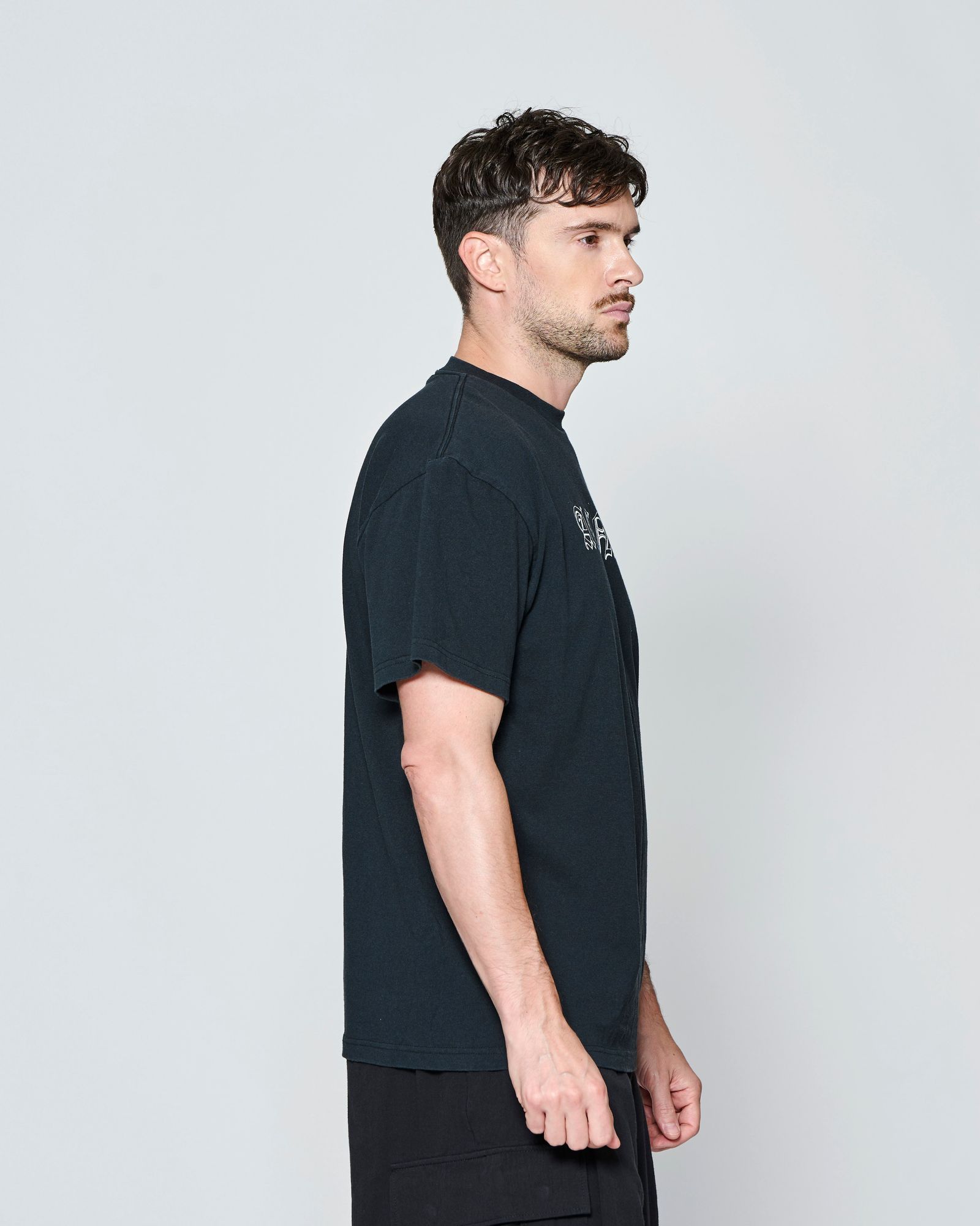 ☆先行予約☆ ヴィンテージ オールドイングリッシュ Tシャツ  /  Vintage Wash Old English Tee / BLACK 【CT2701】