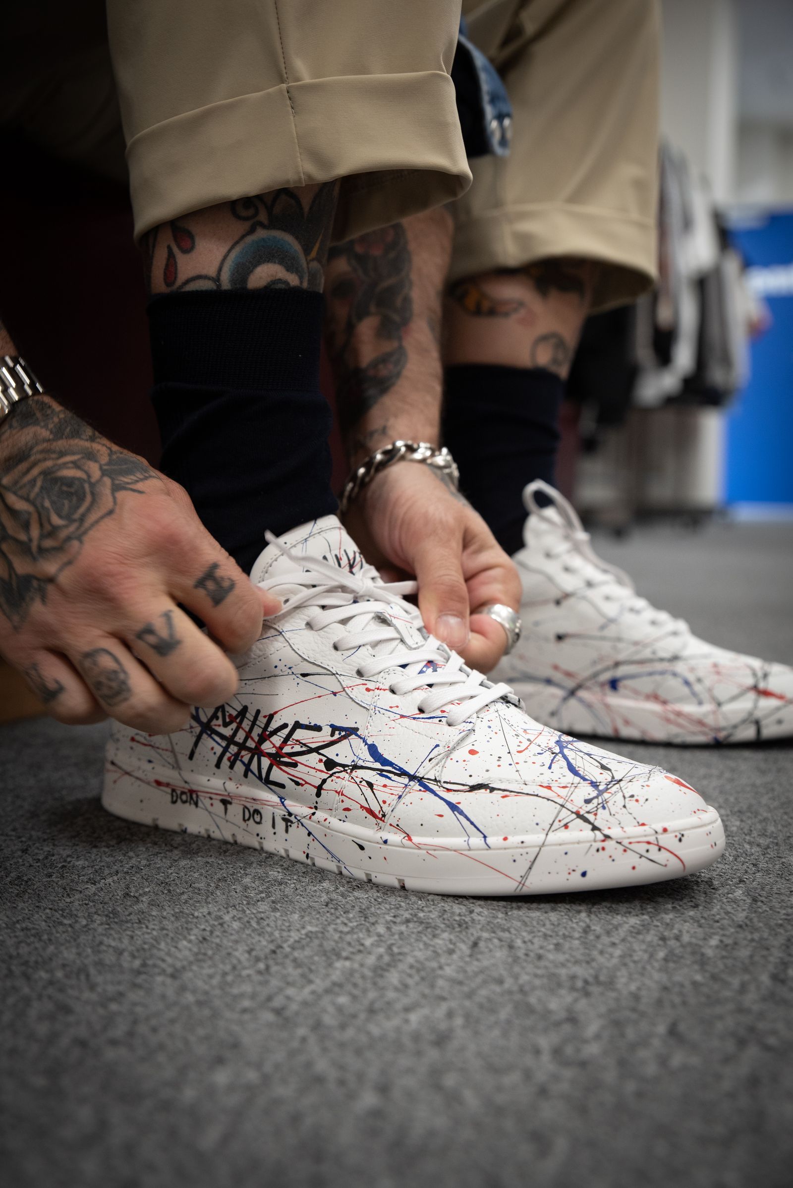 ☆femt 限定モデル☆  ローカットレザースニーカー / POLLOCK / [MIKE01] 【femt Special Limited Edition】