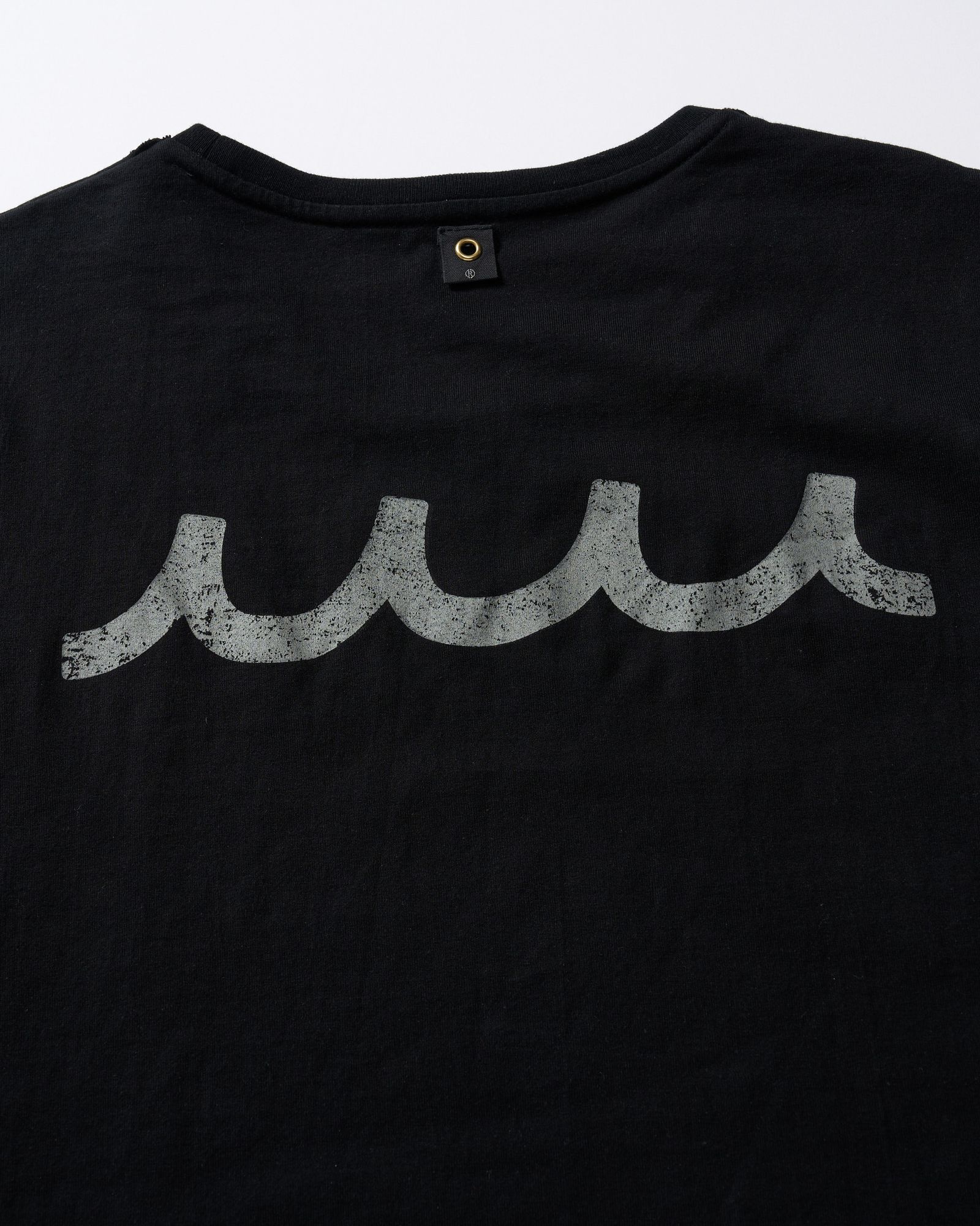 ☆先行予約☆ muta × wjk  / カットオフ Tシャツ / cut-off S/S(printed) / DEEP BLACK [703 mw03i]