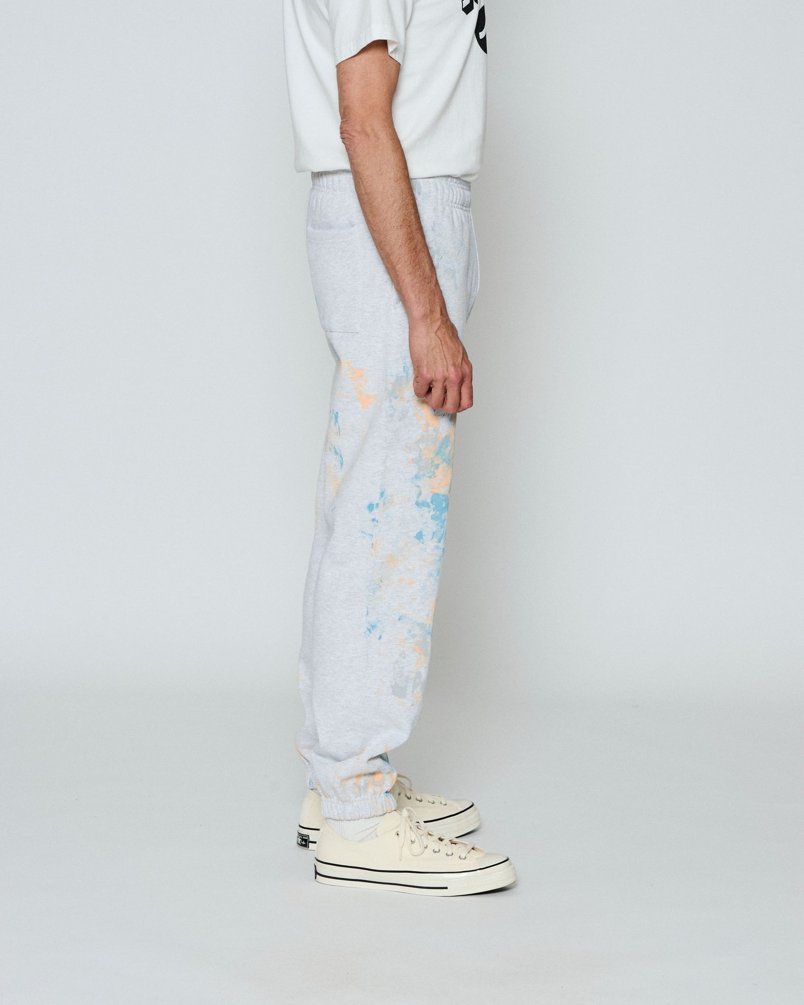☆先行予約☆  アブストラクトペイントスウェットパンツ / Abstract Paint Sweatpants / ASH GREY 【HJ2604P】