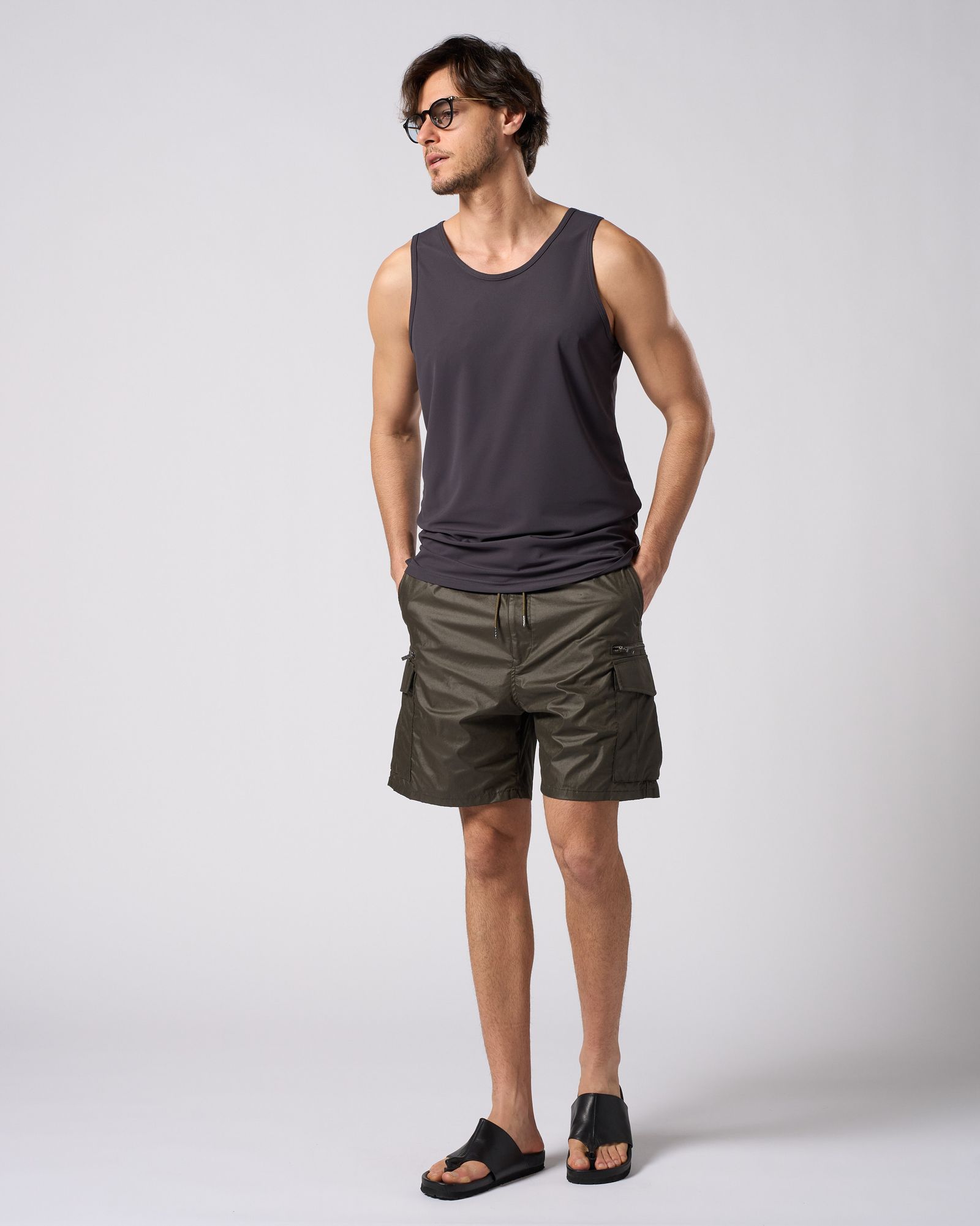 ☆先行予約☆ クールタンクトップ /  cool tank top / CHARCOAL[7133 pe55i]